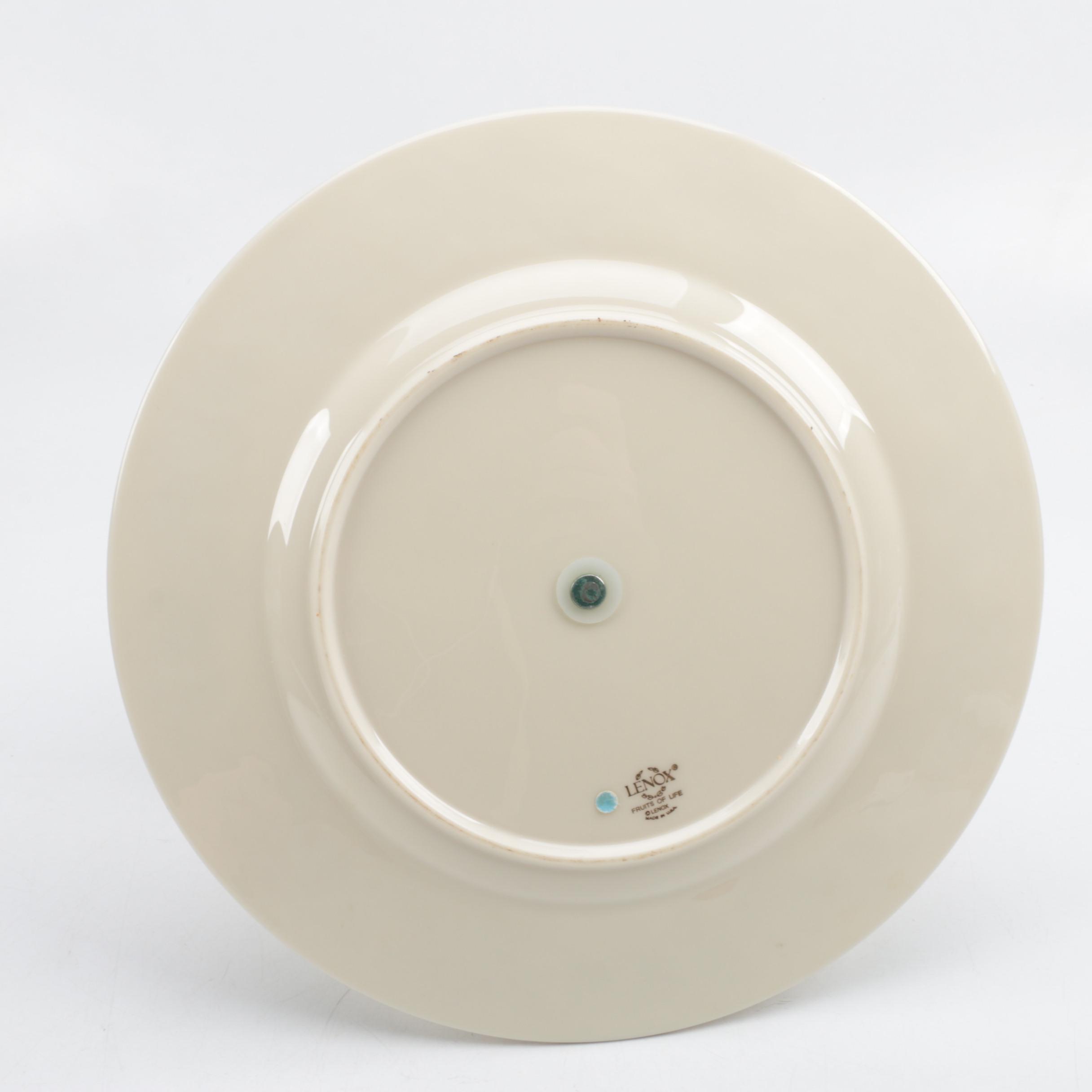 Lenox "Fruits of Life" Bone China Tiered Serving Tray