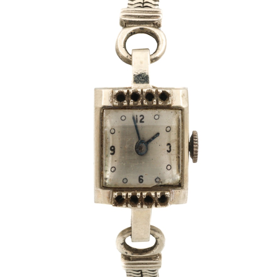 14K White Gold Scrap Wristwatch