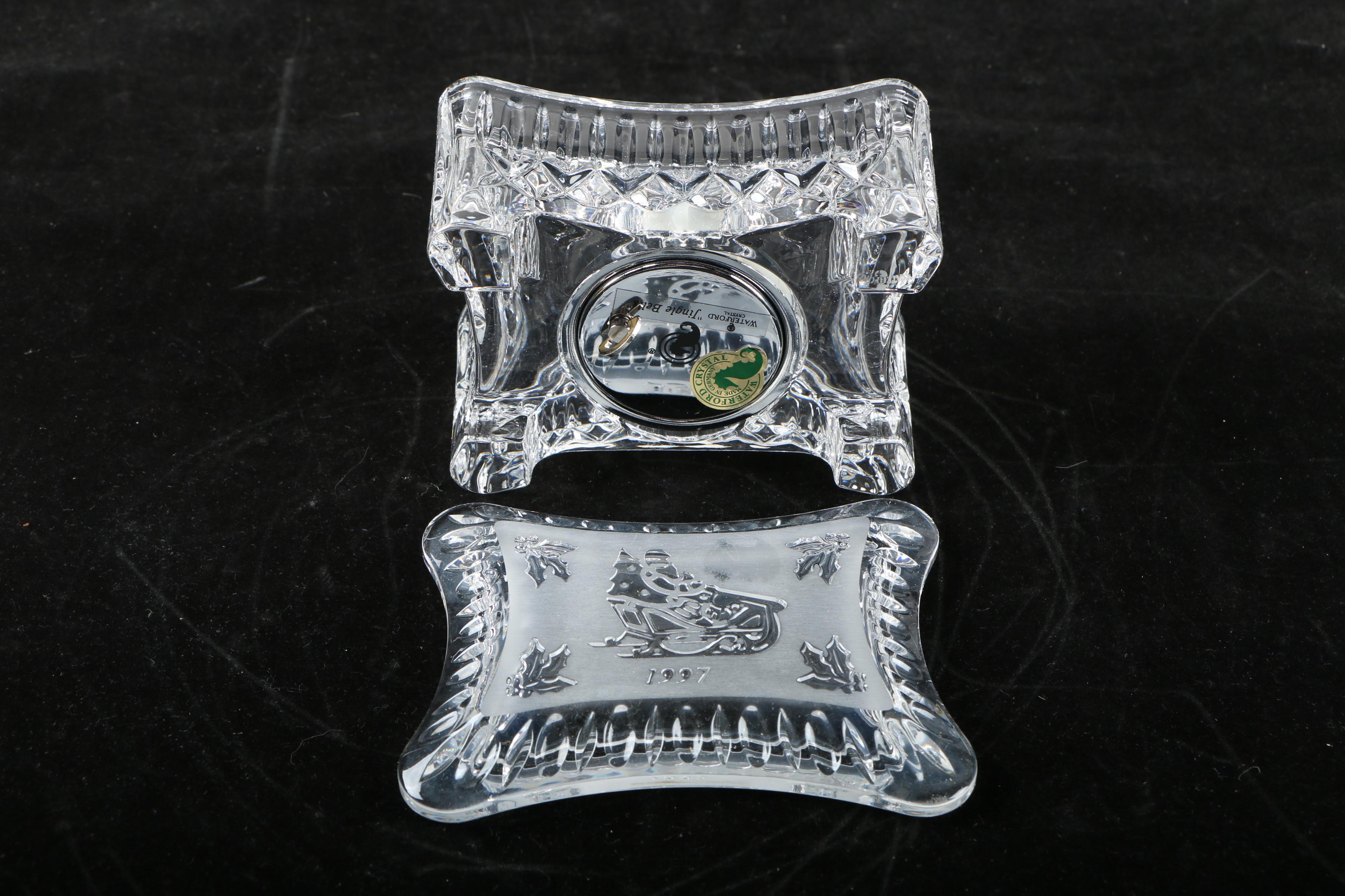 Waterford Crystal Santa and Music Box