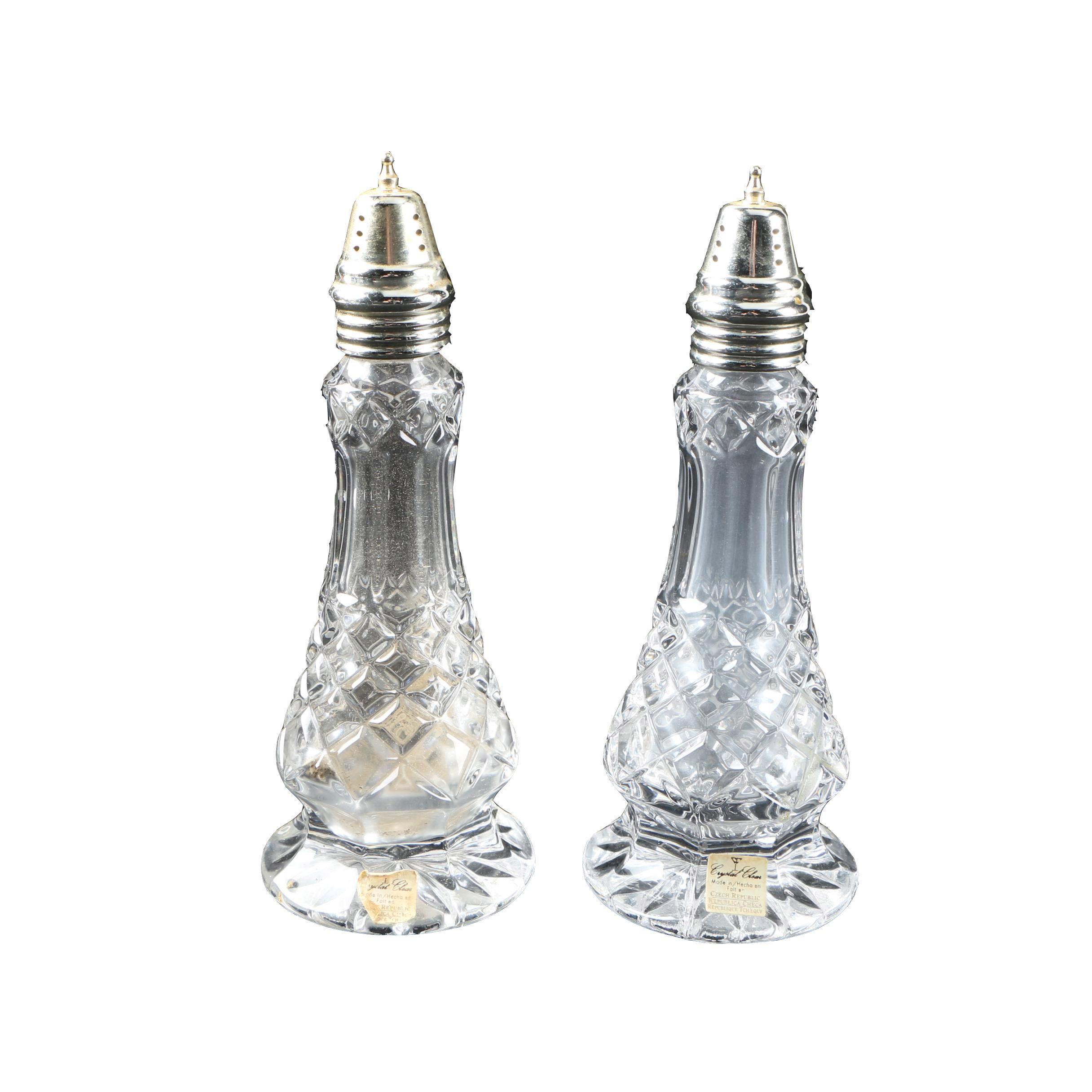 Crystal Clear Salt and Pepper Shakers