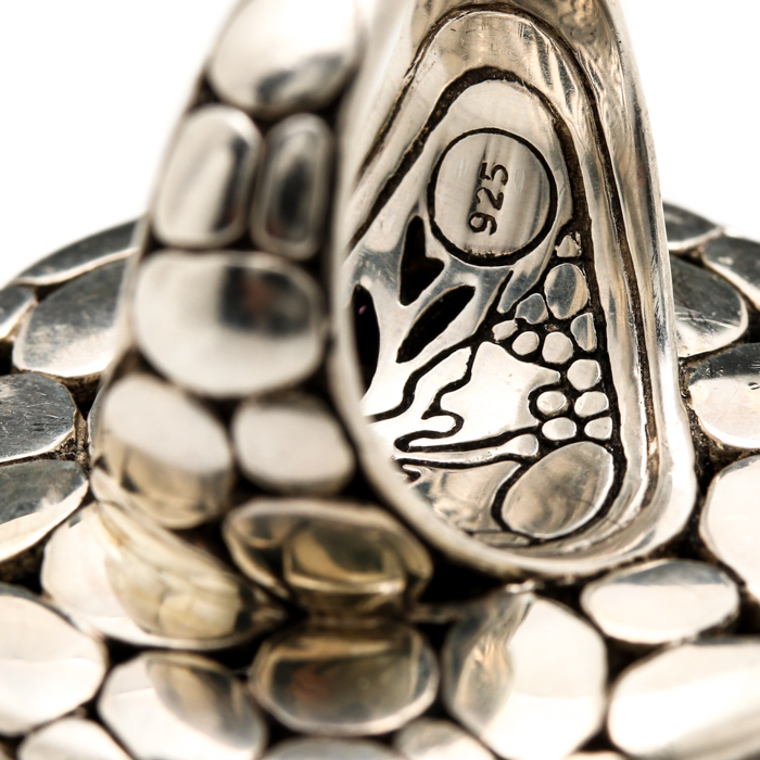 John Hardy "Kali" Sterling Silver Pink Tourmaline Ring