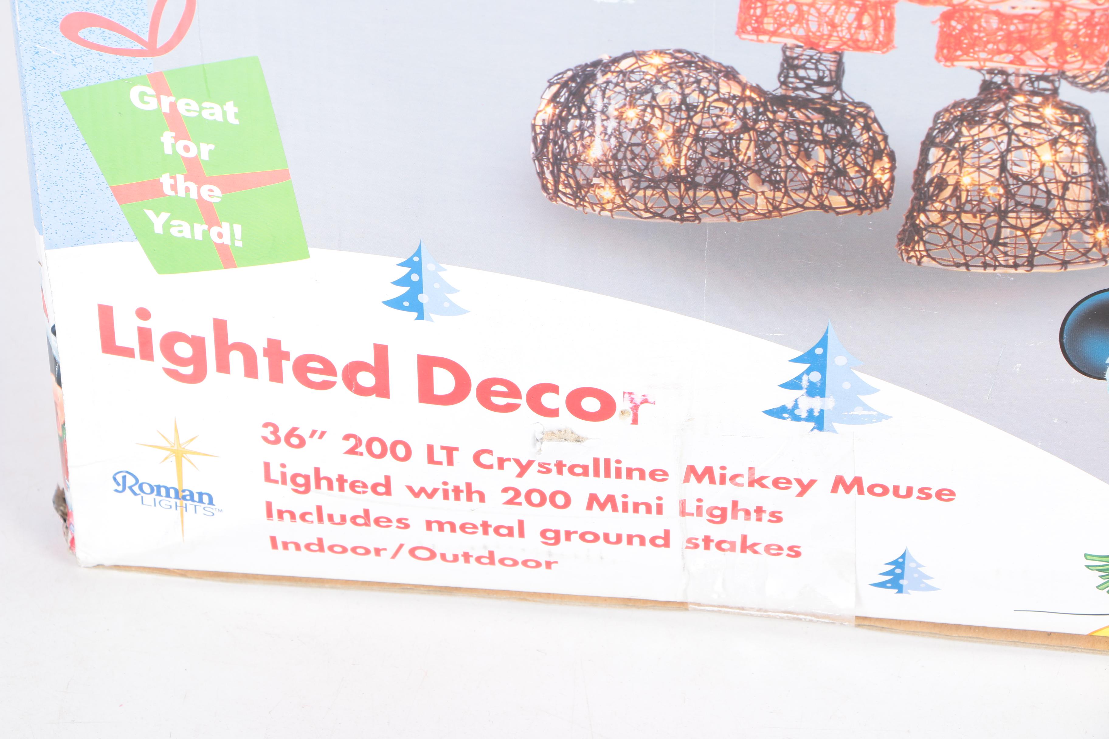 Mickey Mouse Holiday Lawn Ornament