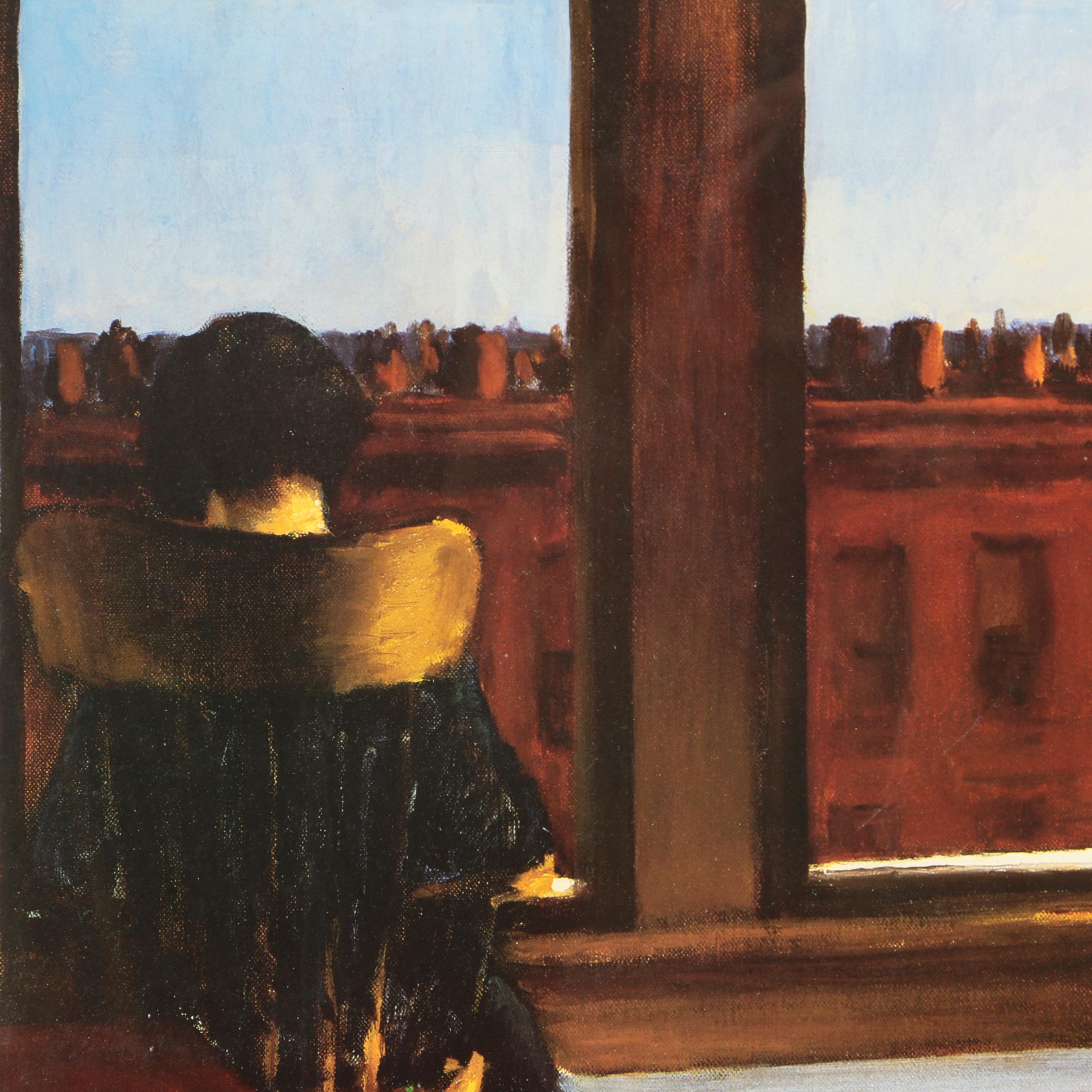 MFA "Room In Brooklyn" after Edward Hopper Poster in Frame