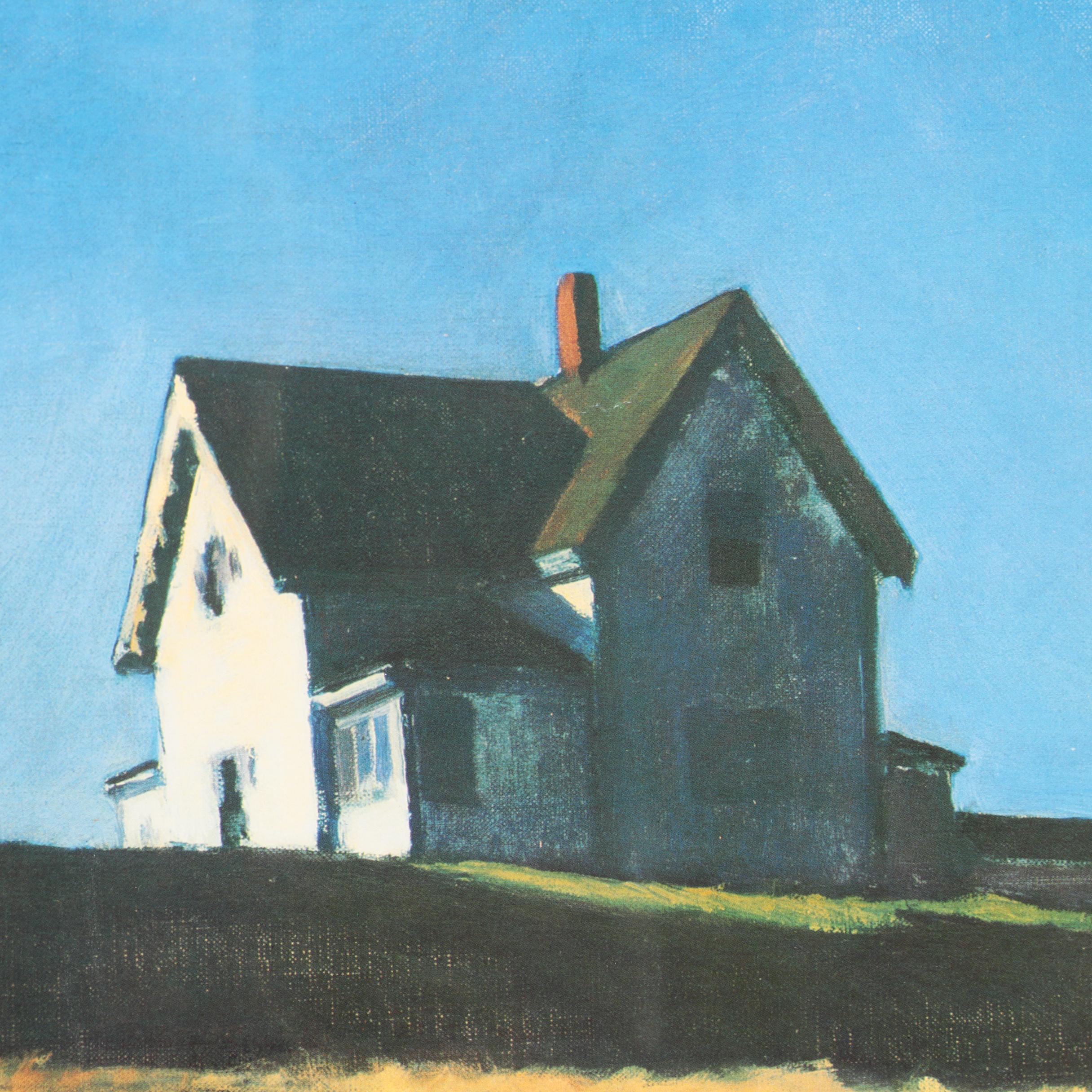 DMA "Lighthouse Hill" after Edward Hopper Poster in Frame