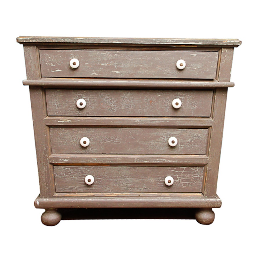 Crackle Painted Chest of Drawers