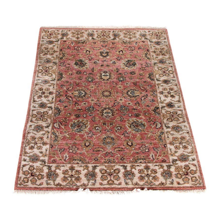 Power-Loomed Persian Style Wool Accent Rug