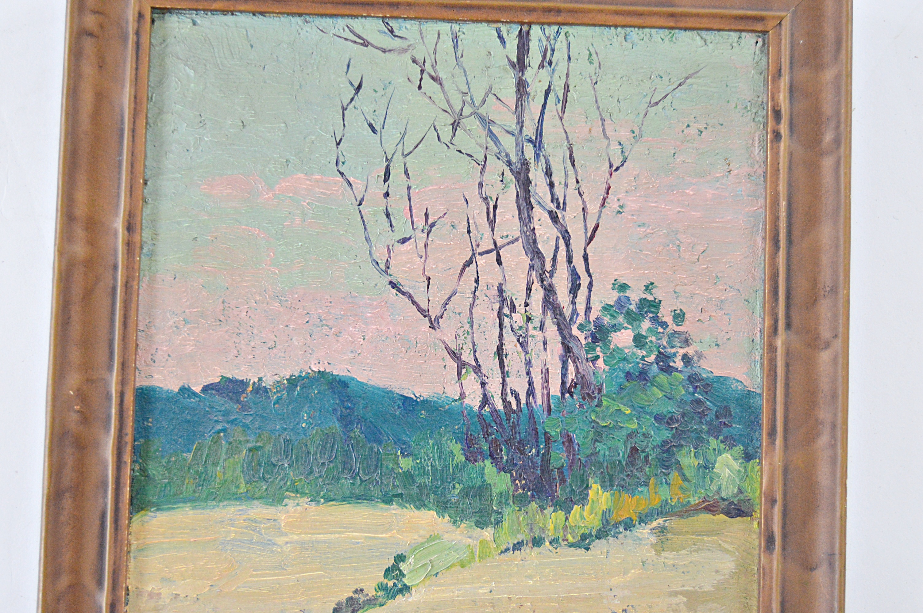 Original Oil on Artist's Board Landscape