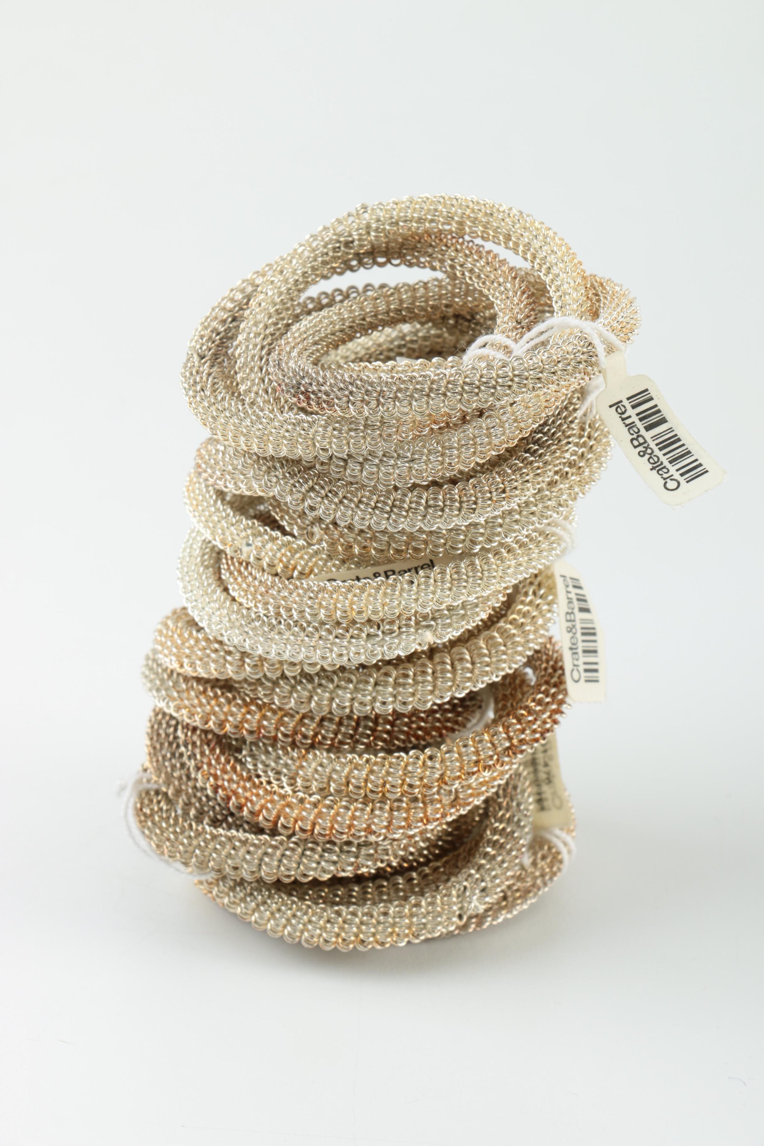 Vintage Tableware Assortment Including Department 56 Silver Plate Cones