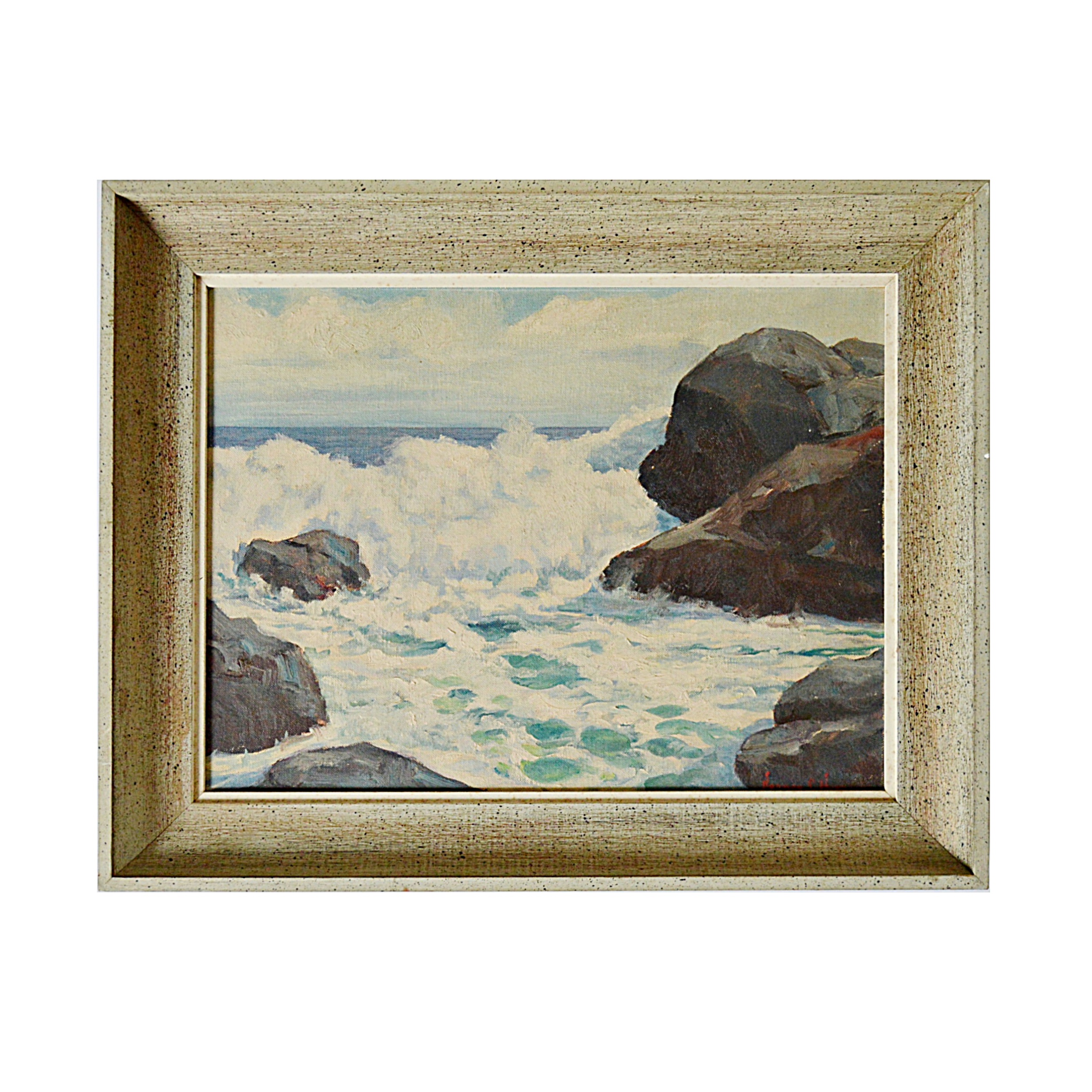 Norman C. Hurd Oil on Canvas Seascape
