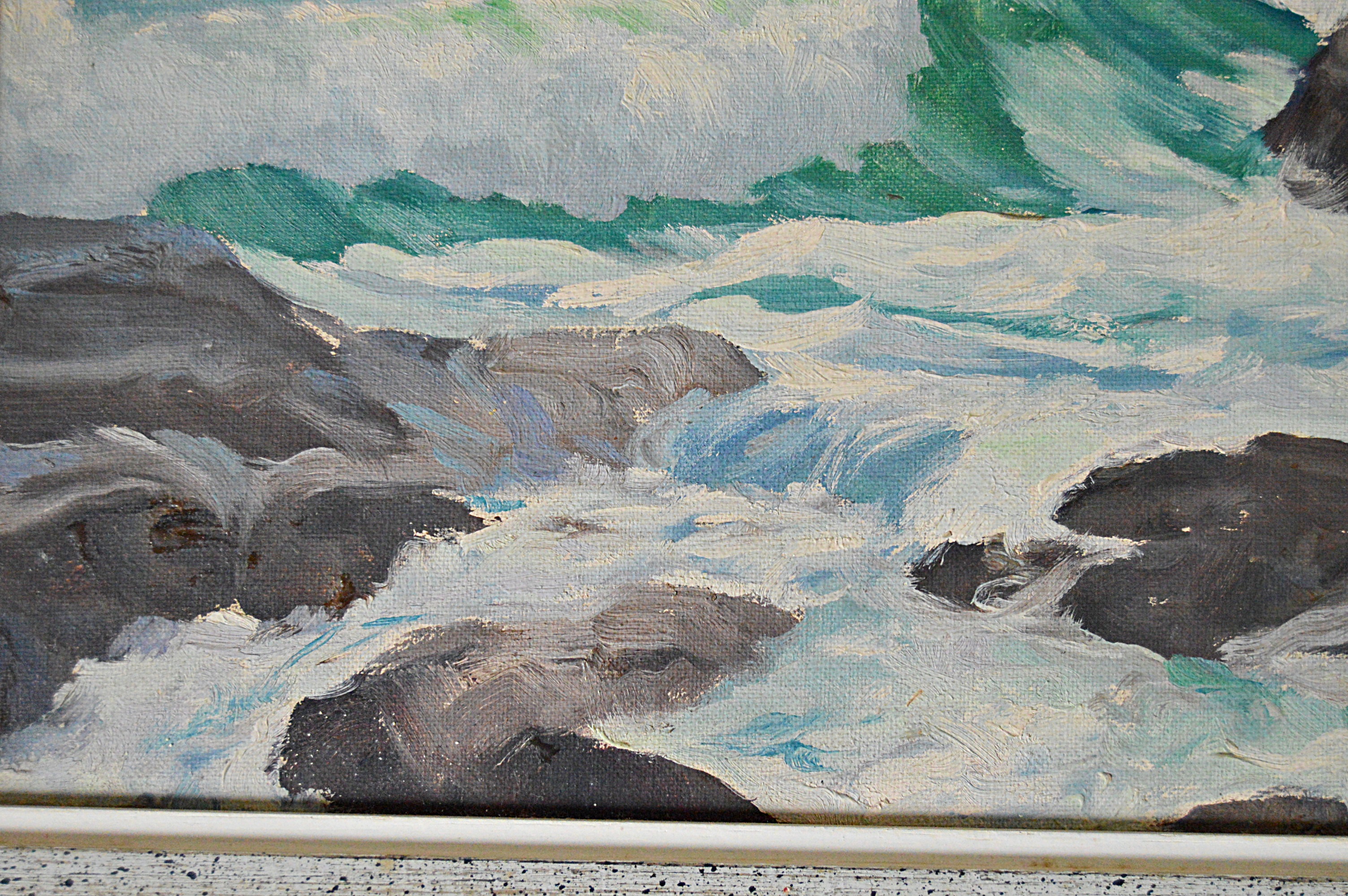 Norman C. Hurd Oil on Canvas Seascape