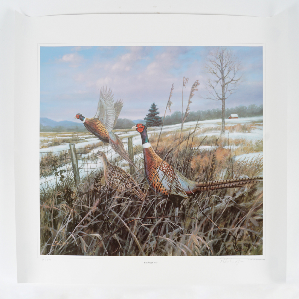 Signed Limited Edition Print "Breaking Cover" after Patrick Soper