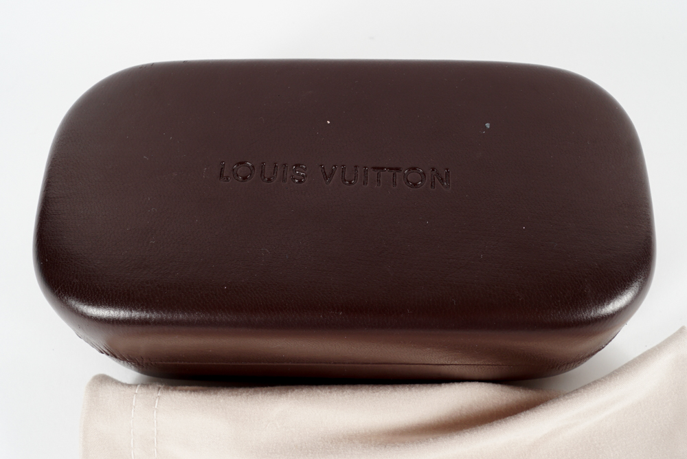 Men's Louis Vuitton Conspiration Pilote Canvas Sunglasses with Case