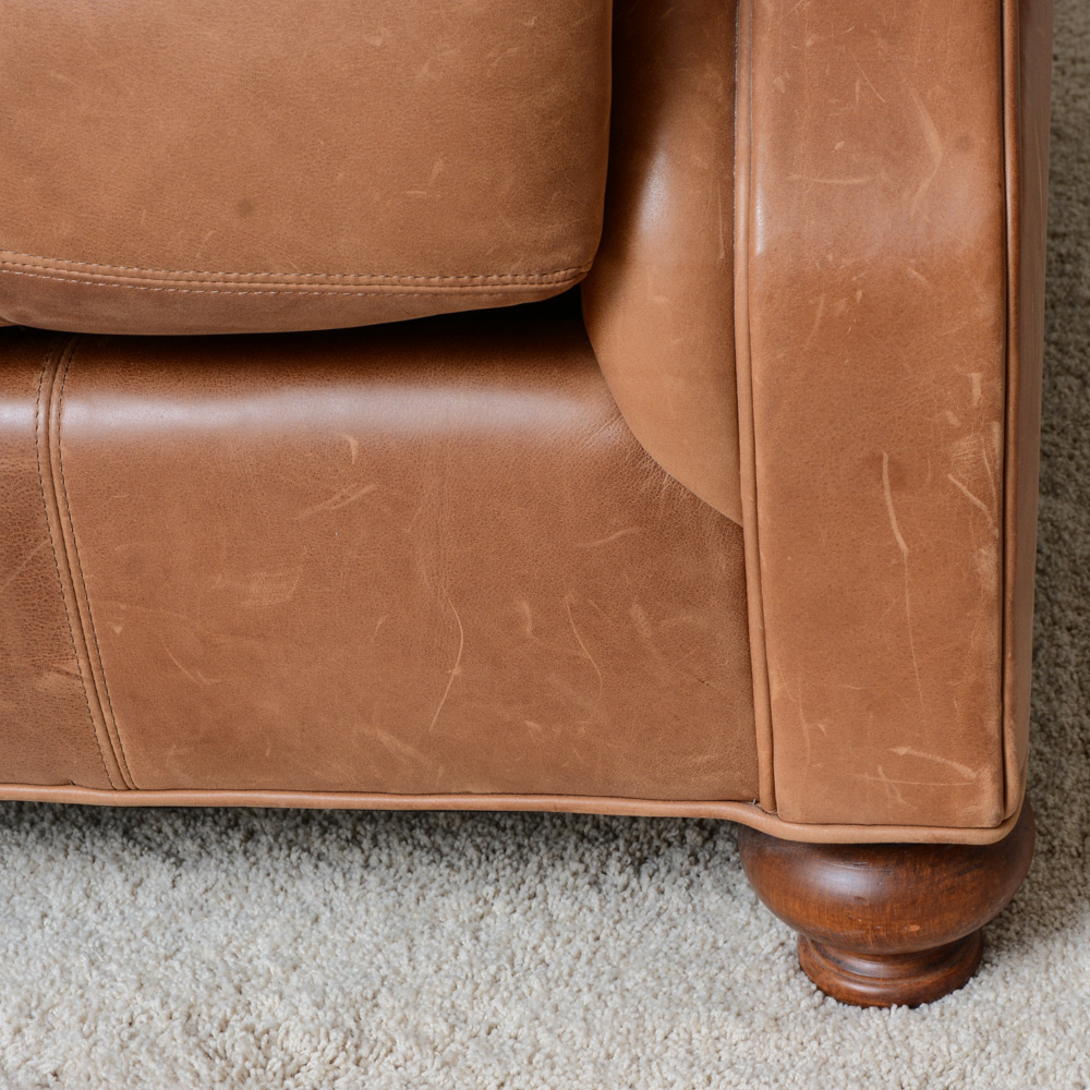 Henredon Leather Couch