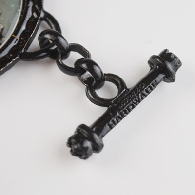 Classic Hardware Costume Whimsical Gloss Black Animal Link Bracelet