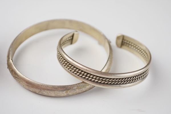 Collection of Silver Tone Costume Bracelets