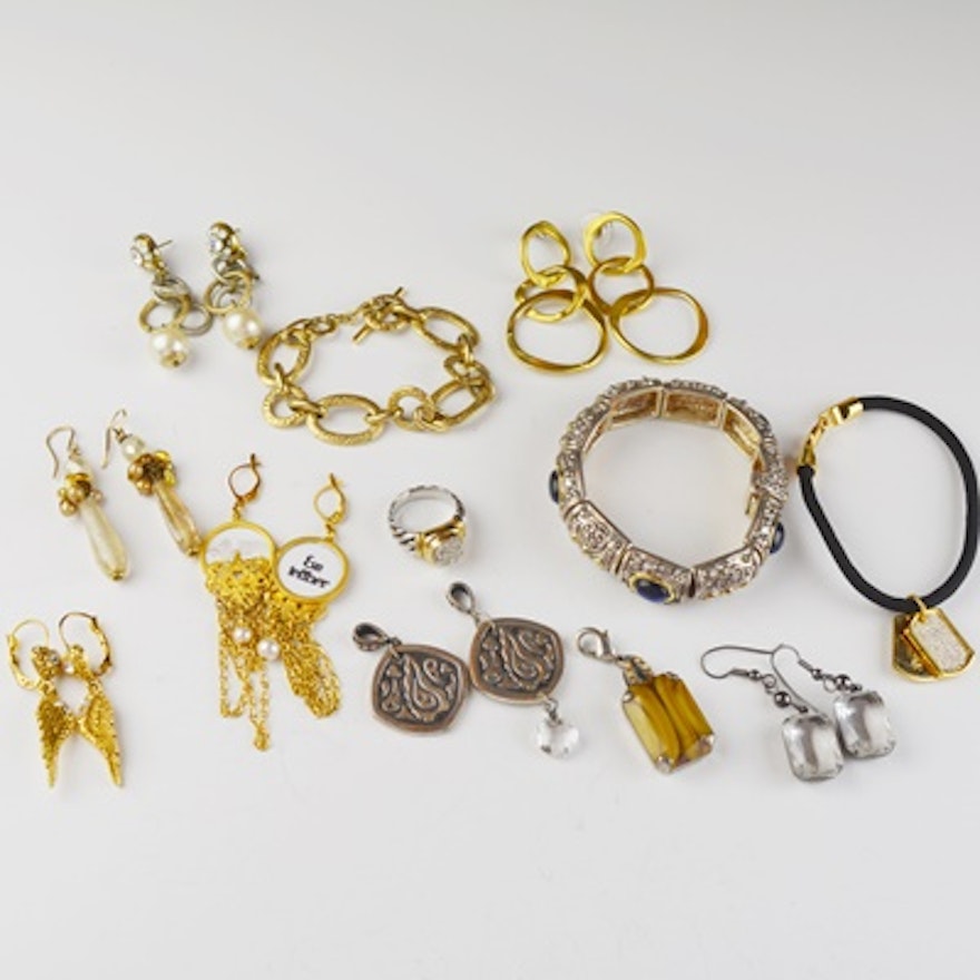 Eclectic Earring Collection and Other Jewelry