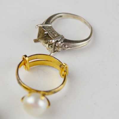 Cultured Pearls, Enamel Rings, and Other Costume Jewelry