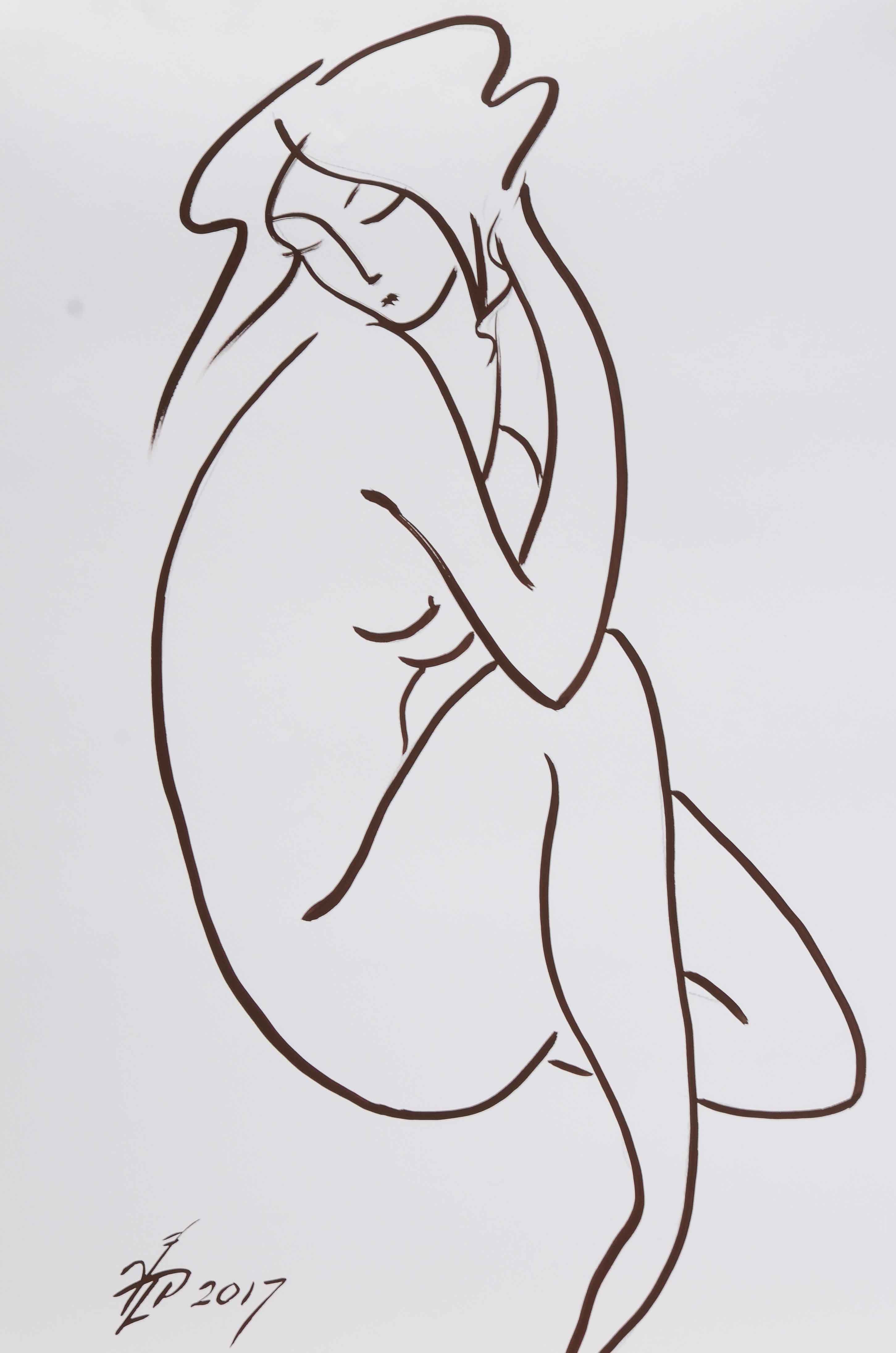 Vladimir Pronkin Original Ink Illustration on Paper