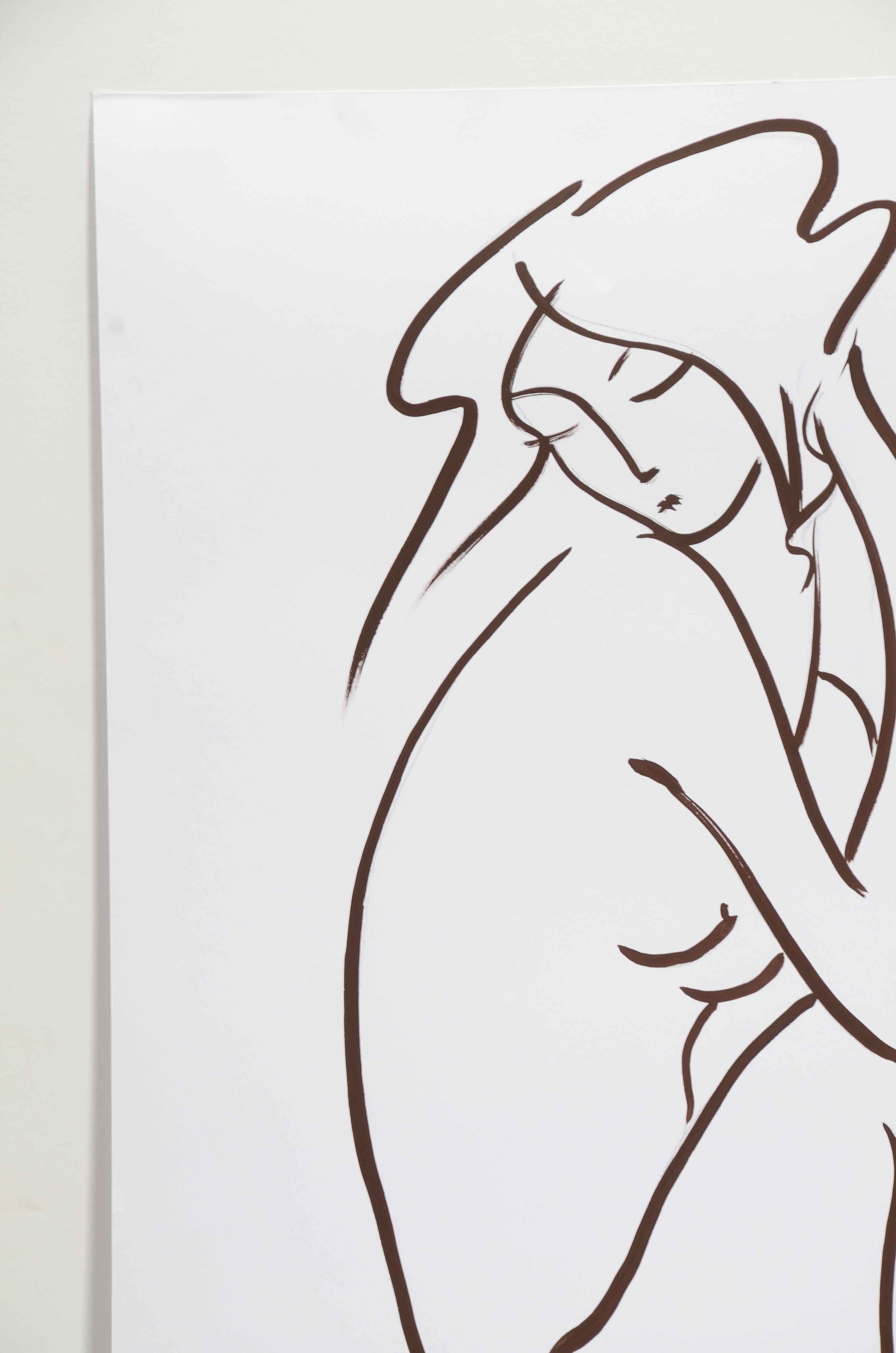 Vladimir Pronkin Original Ink Illustration on Paper