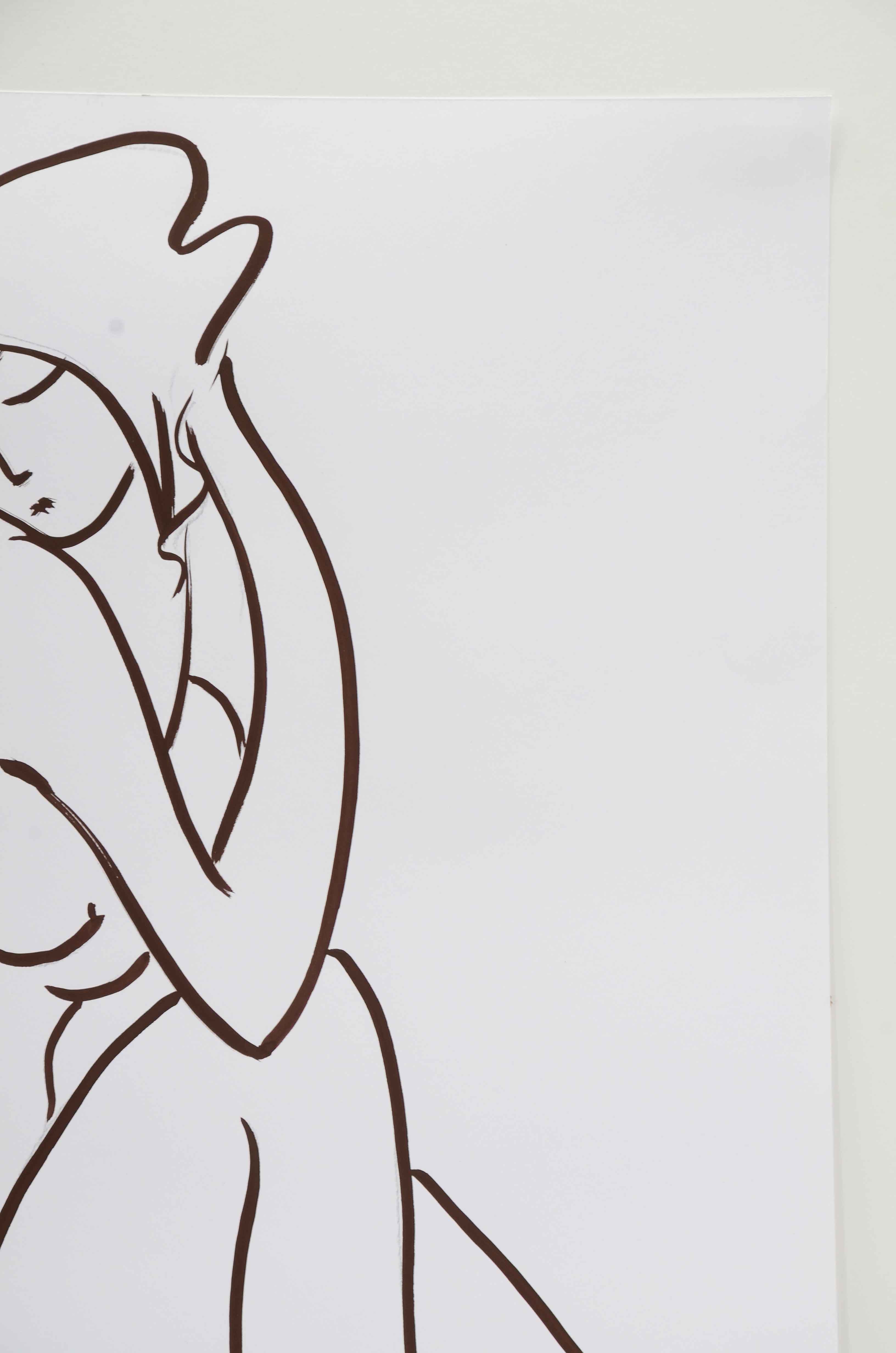 Vladimir Pronkin Original Ink Illustration on Paper