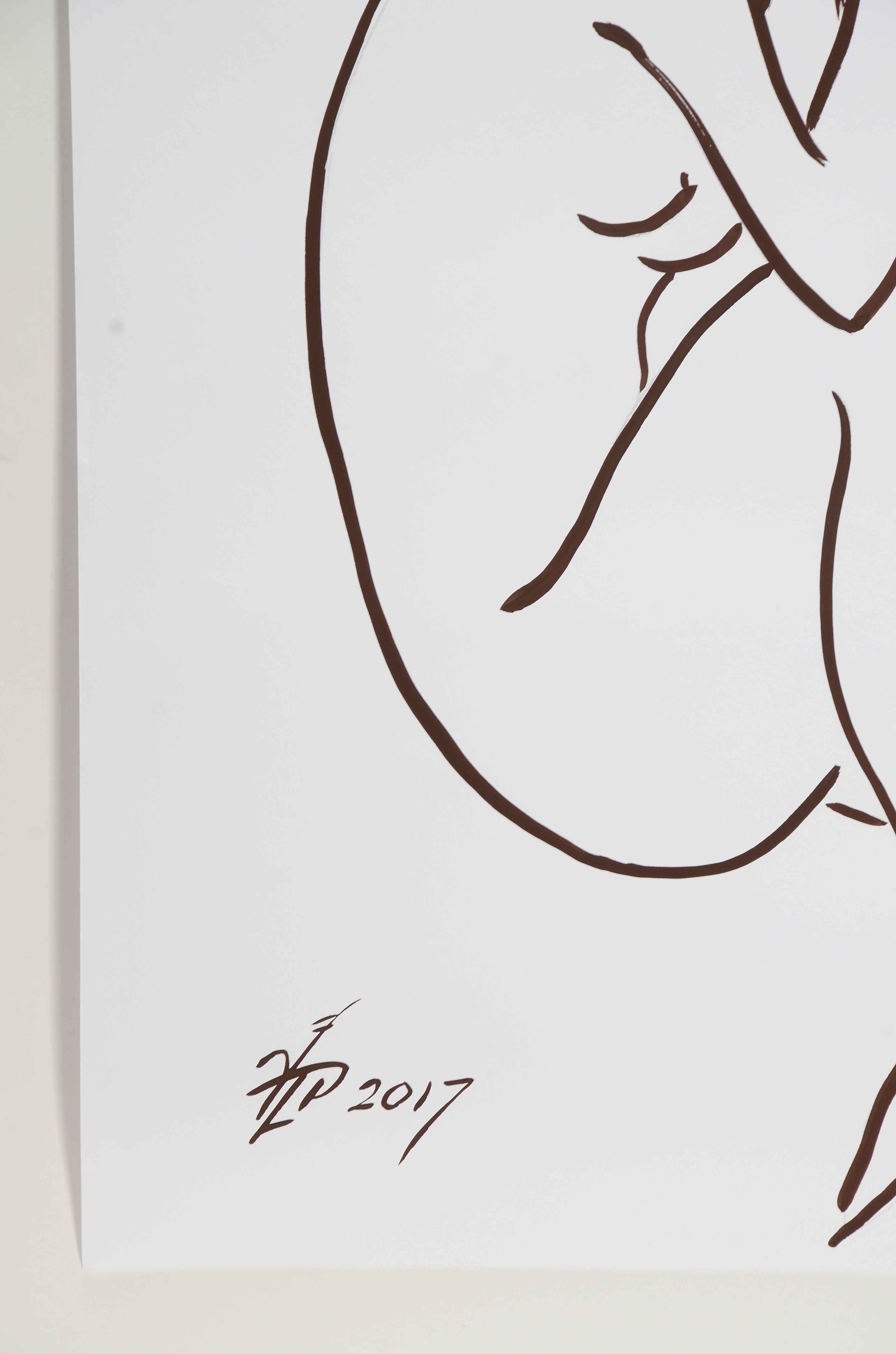 Vladimir Pronkin Original Ink Illustration on Paper