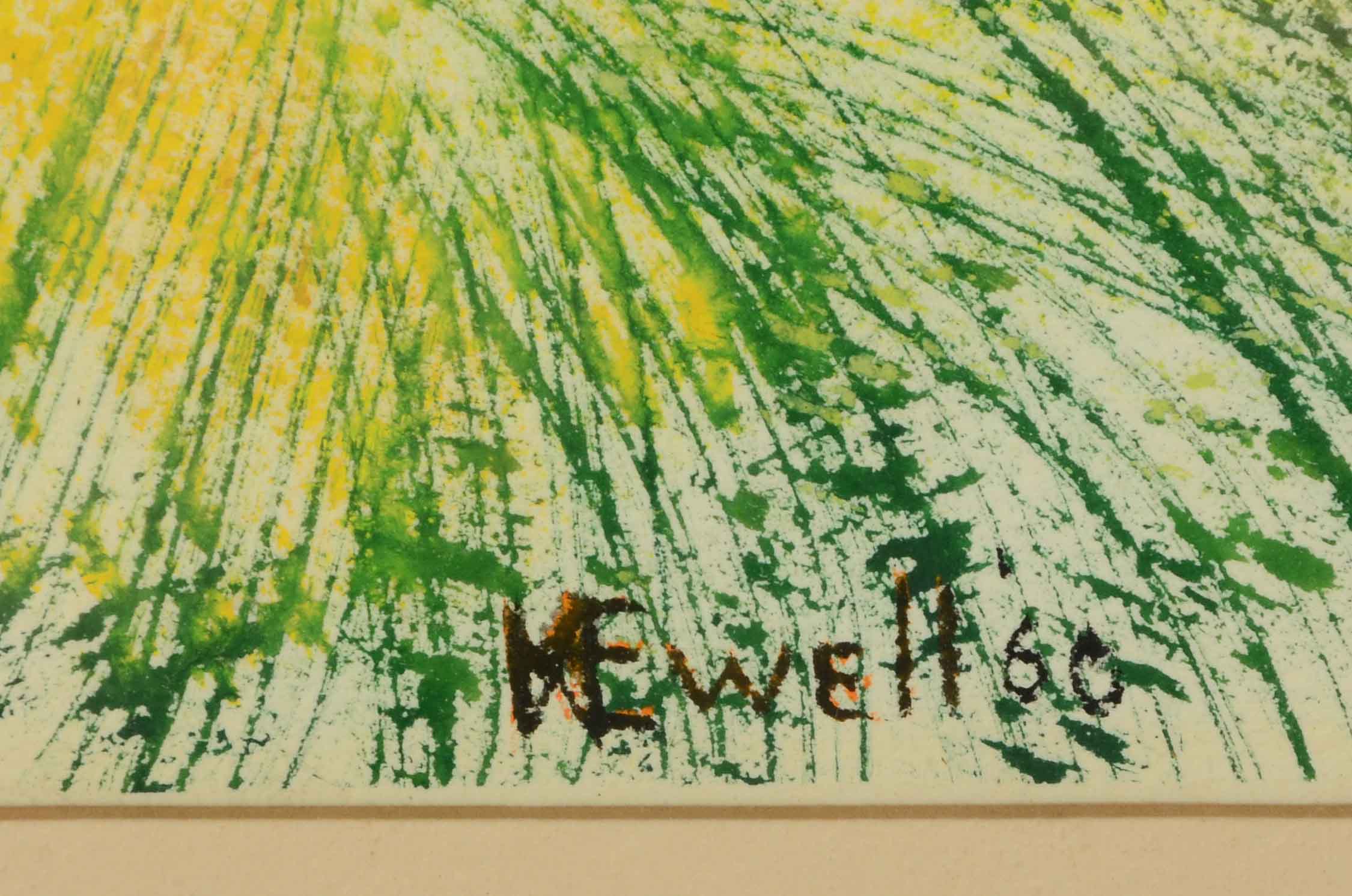 Marjorie Watson Ewell Orignal Watercolor Painting on Paper