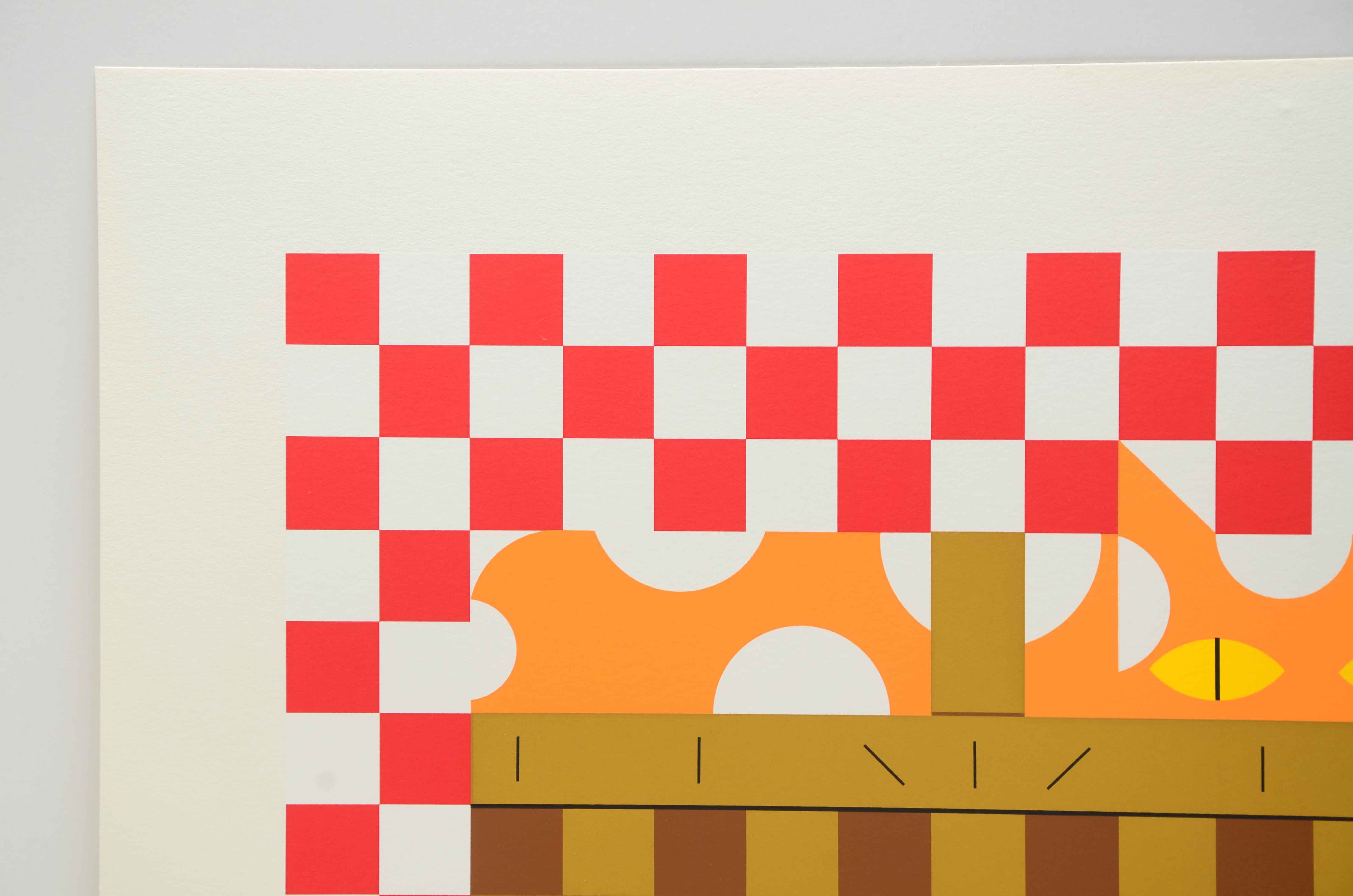 Edie Harper Signed Limited Edition Serigraph "Baskit"