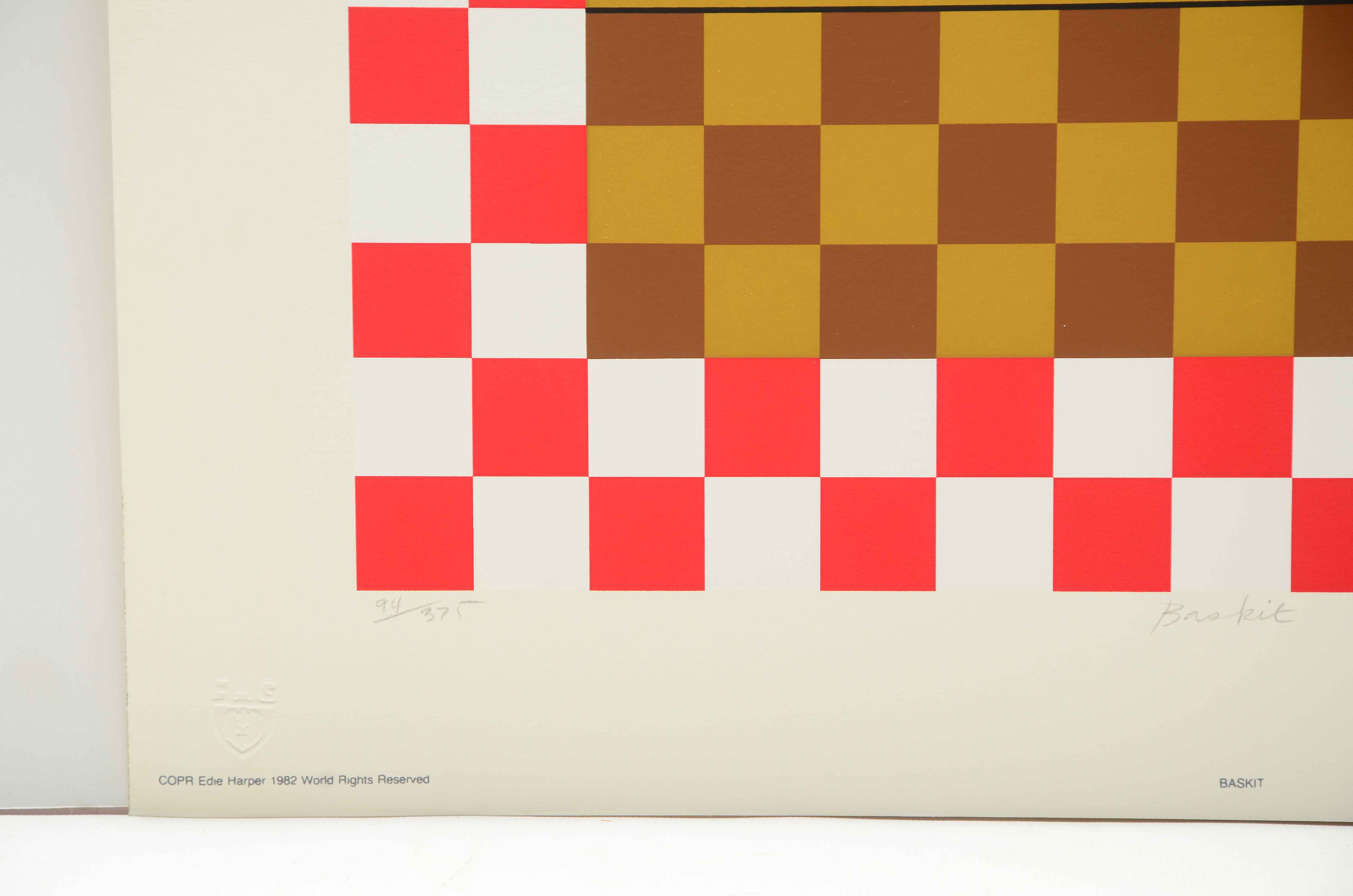 Edie Harper Signed Limited Edition Serigraph "Baskit"