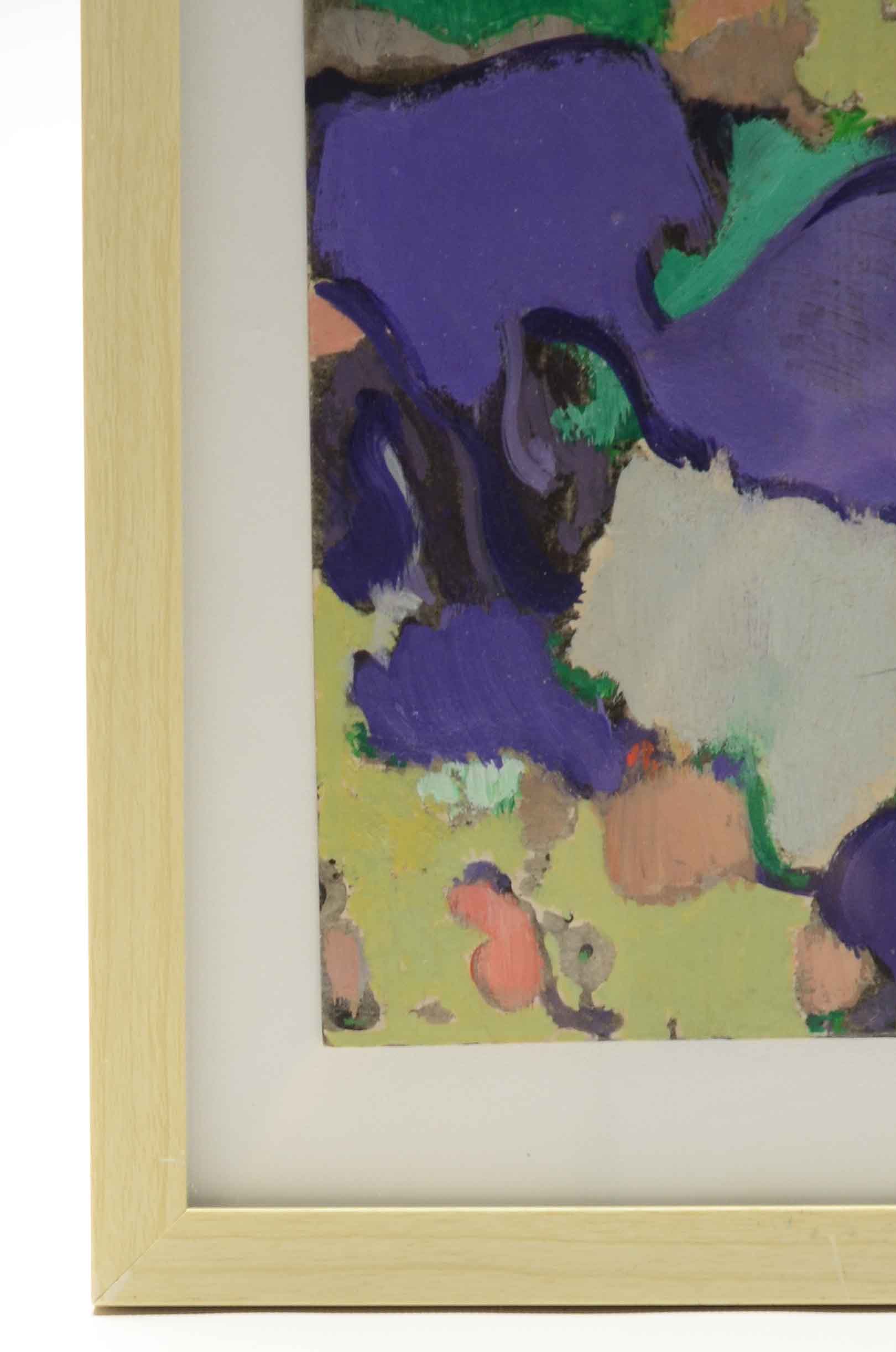 William Littlefield Original 1962 Oil Painting on Paper