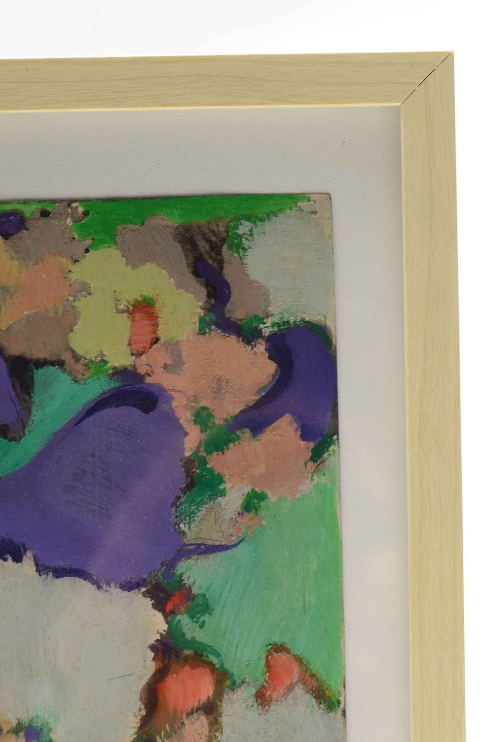 William Littlefield Original 1962 Oil Painting on Paper