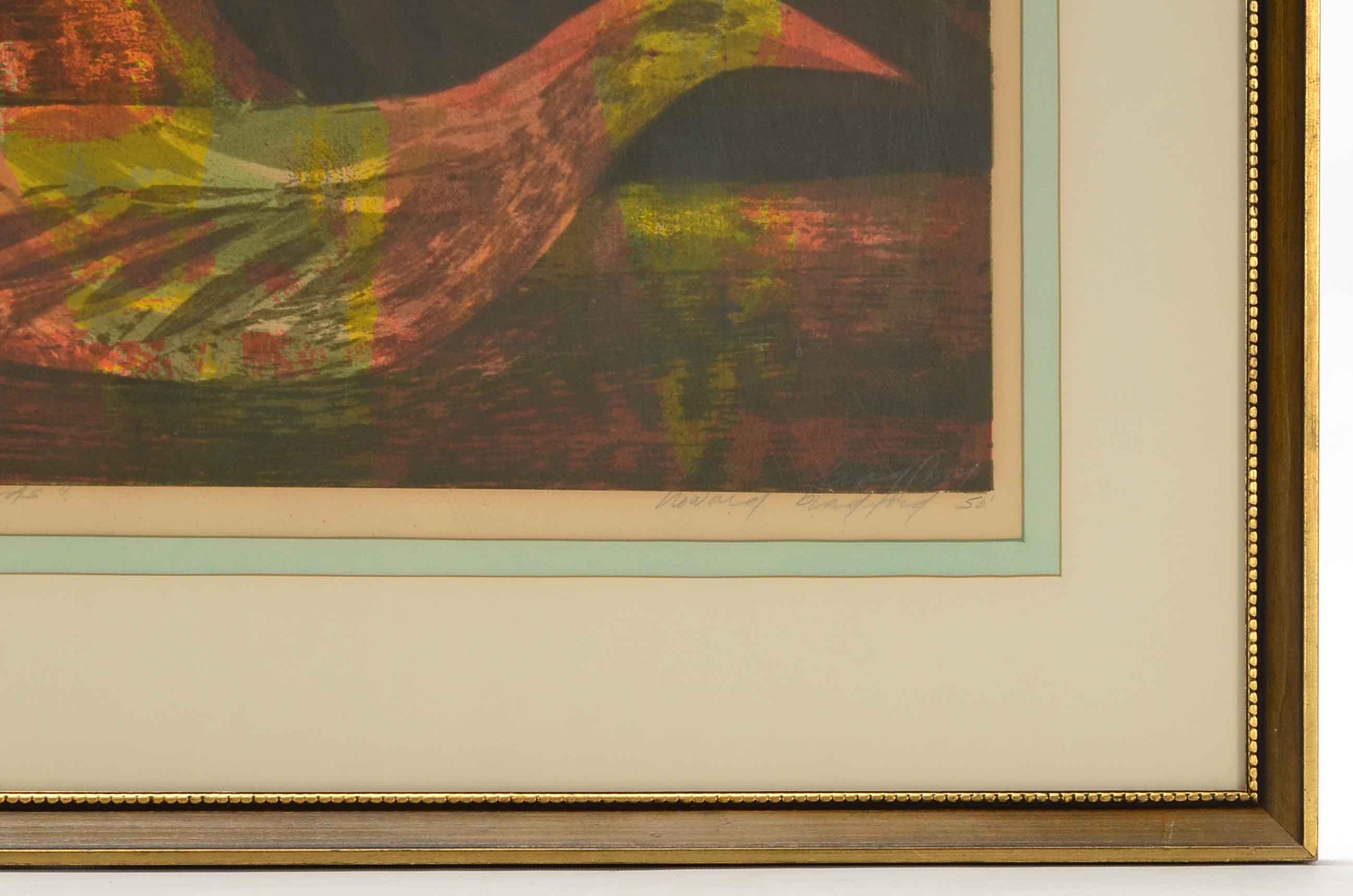 Howard Bradford Serigraph "Three Birds"