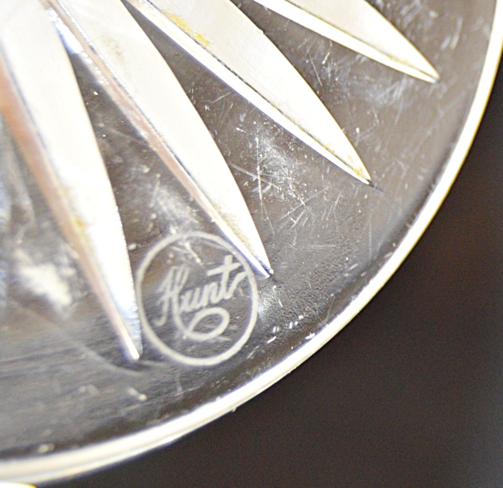 Vintage Cut Glass Serve Ware with Marked Compote