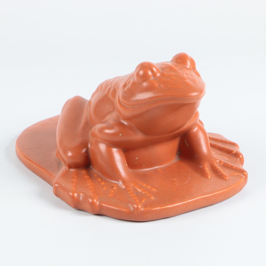 Vintage 1950s Ceramic Frog FIgurine