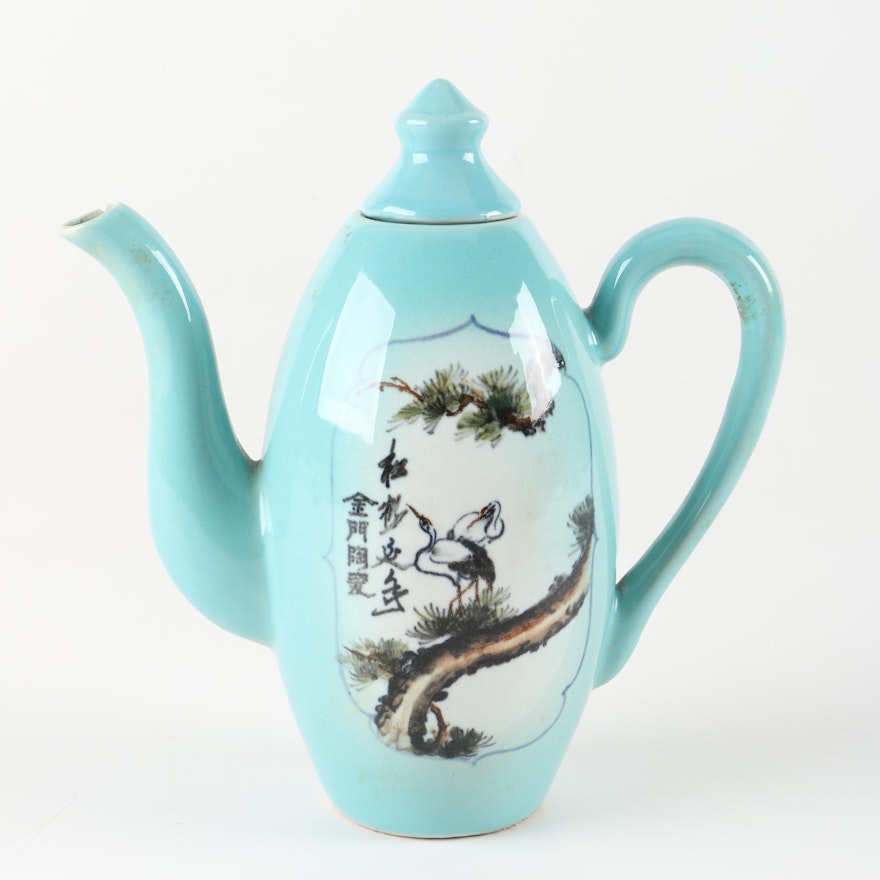 East Asian Porcelain Teapot