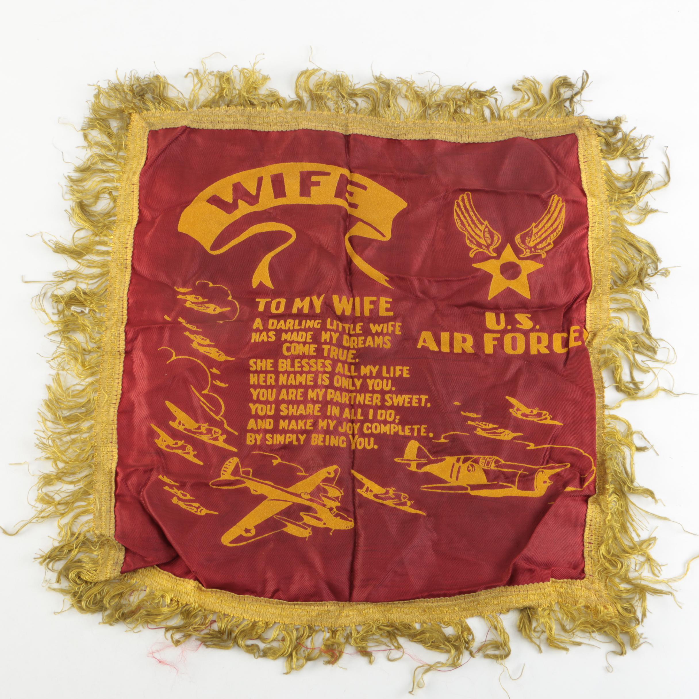 Vintage Pennants and USAF Wife Flag