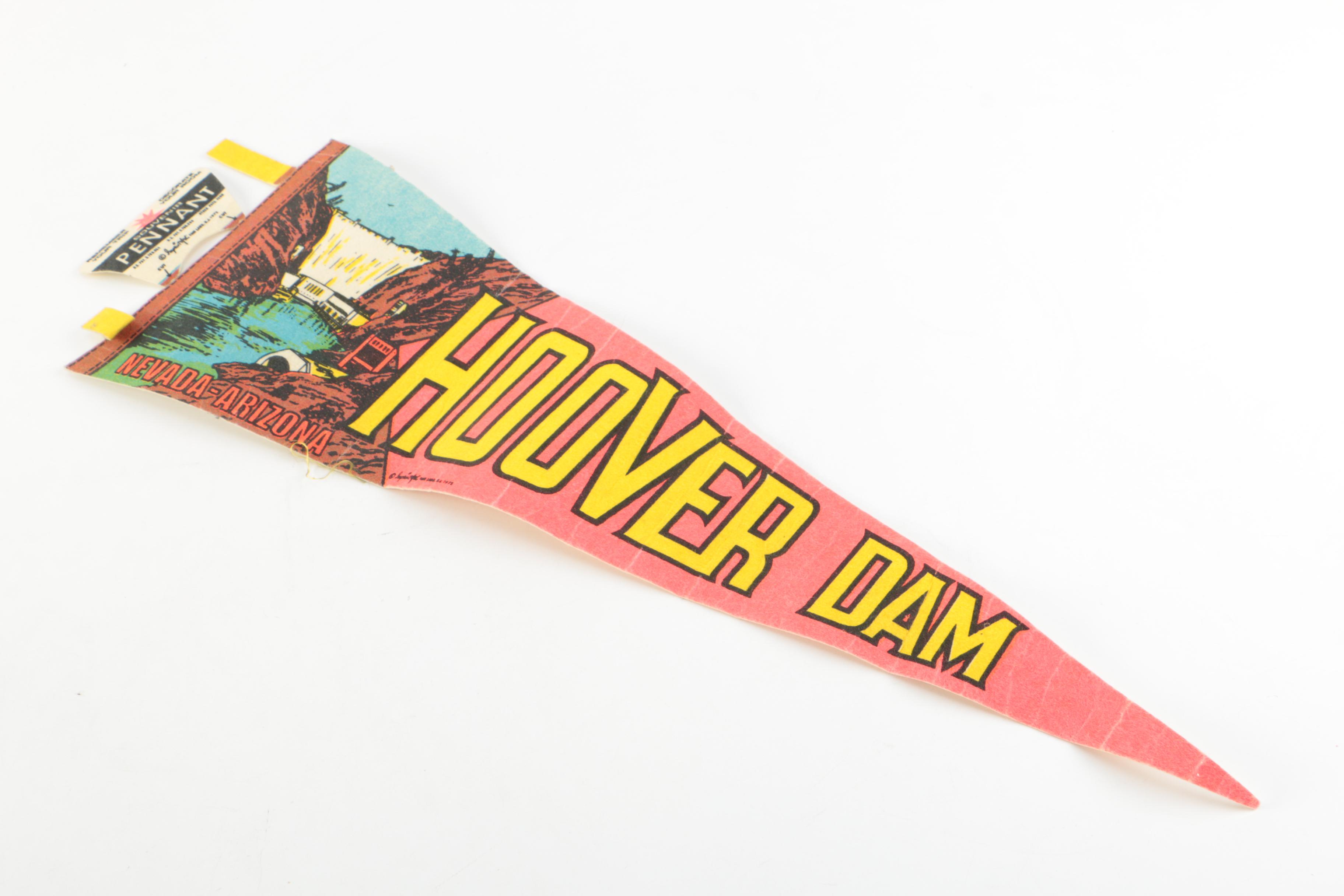 Vintage Pennants and USAF Wife Flag