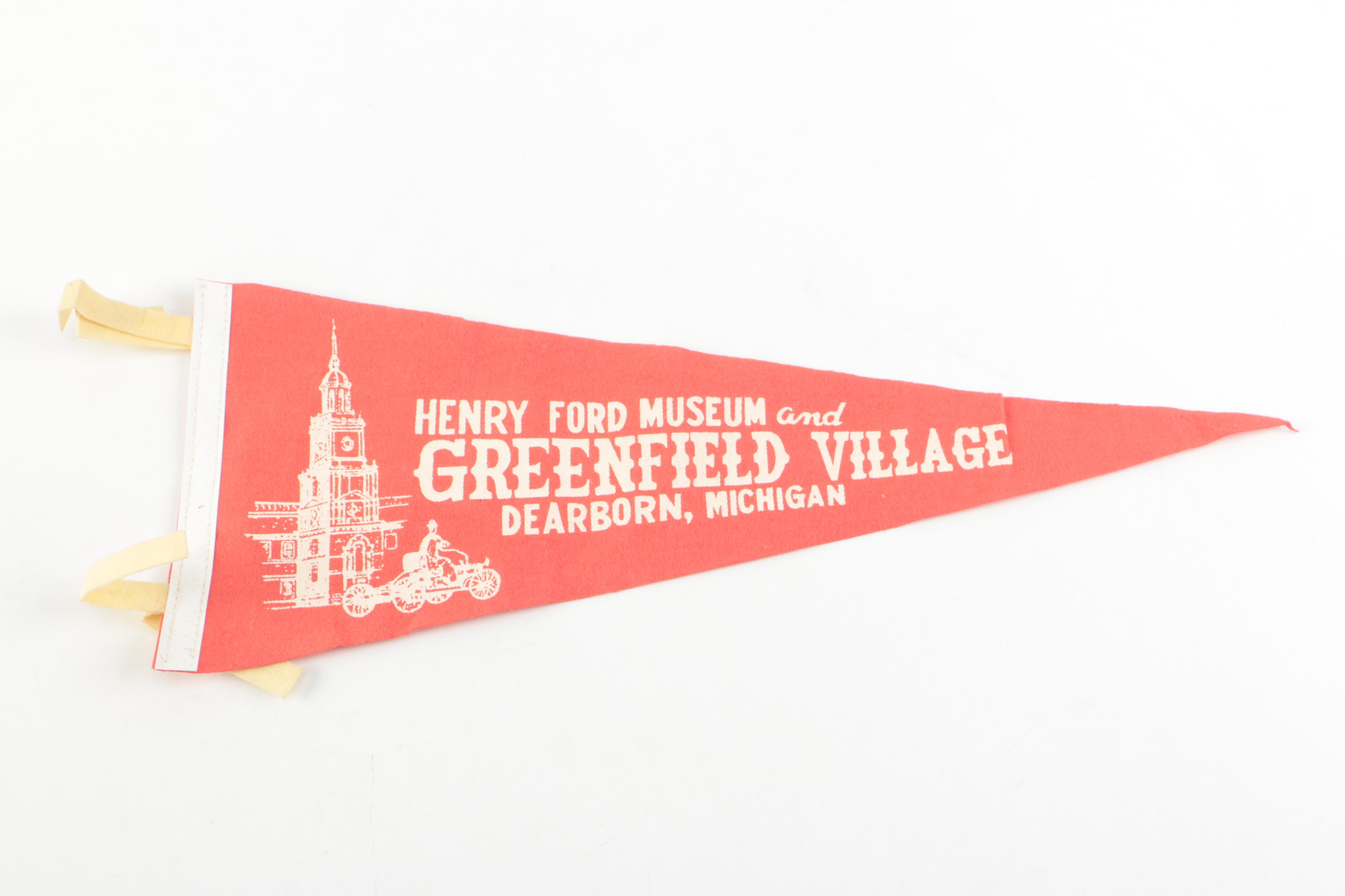 Vintage Pennants and USAF Wife Flag