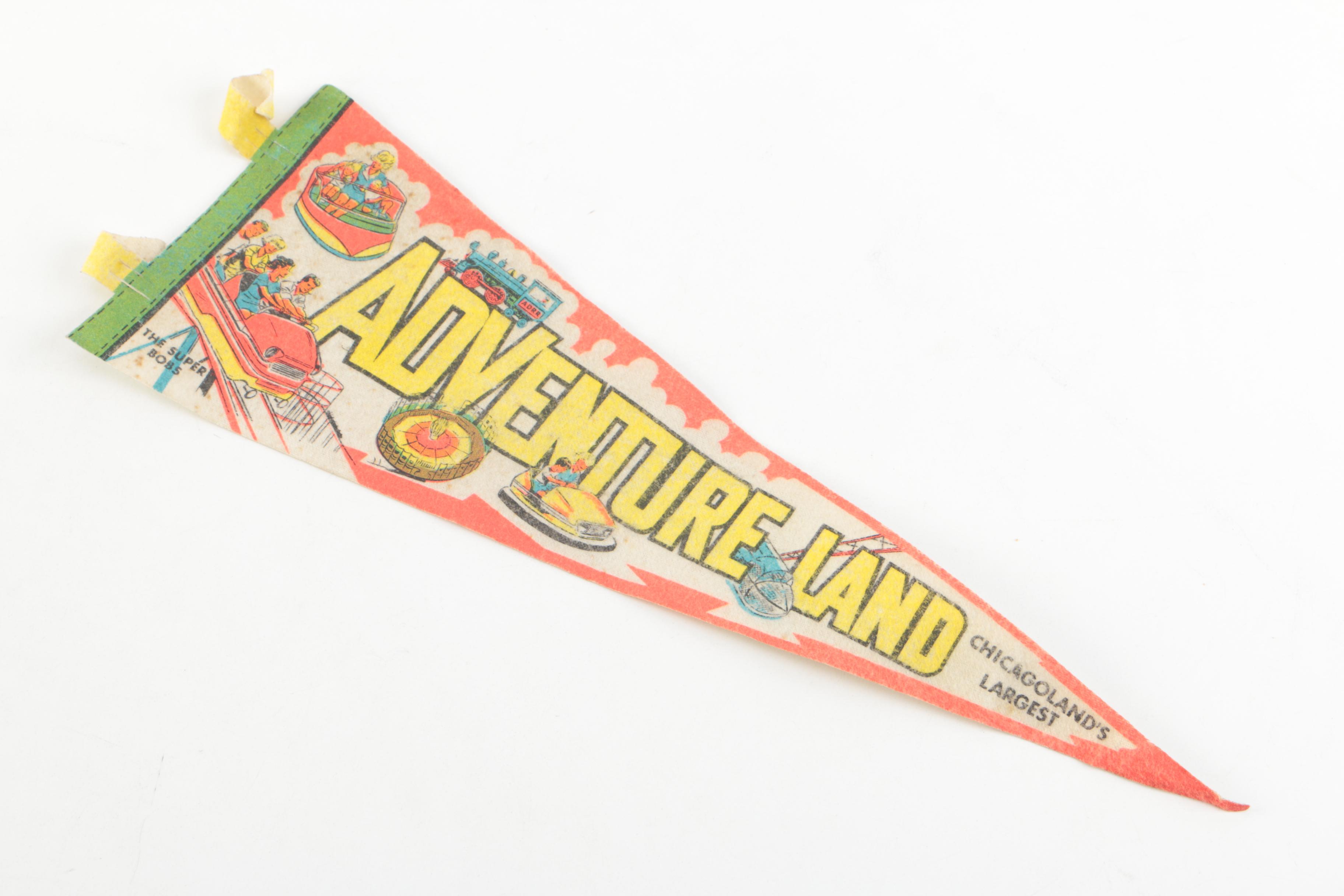 Vintage Pennants and USAF Wife Flag