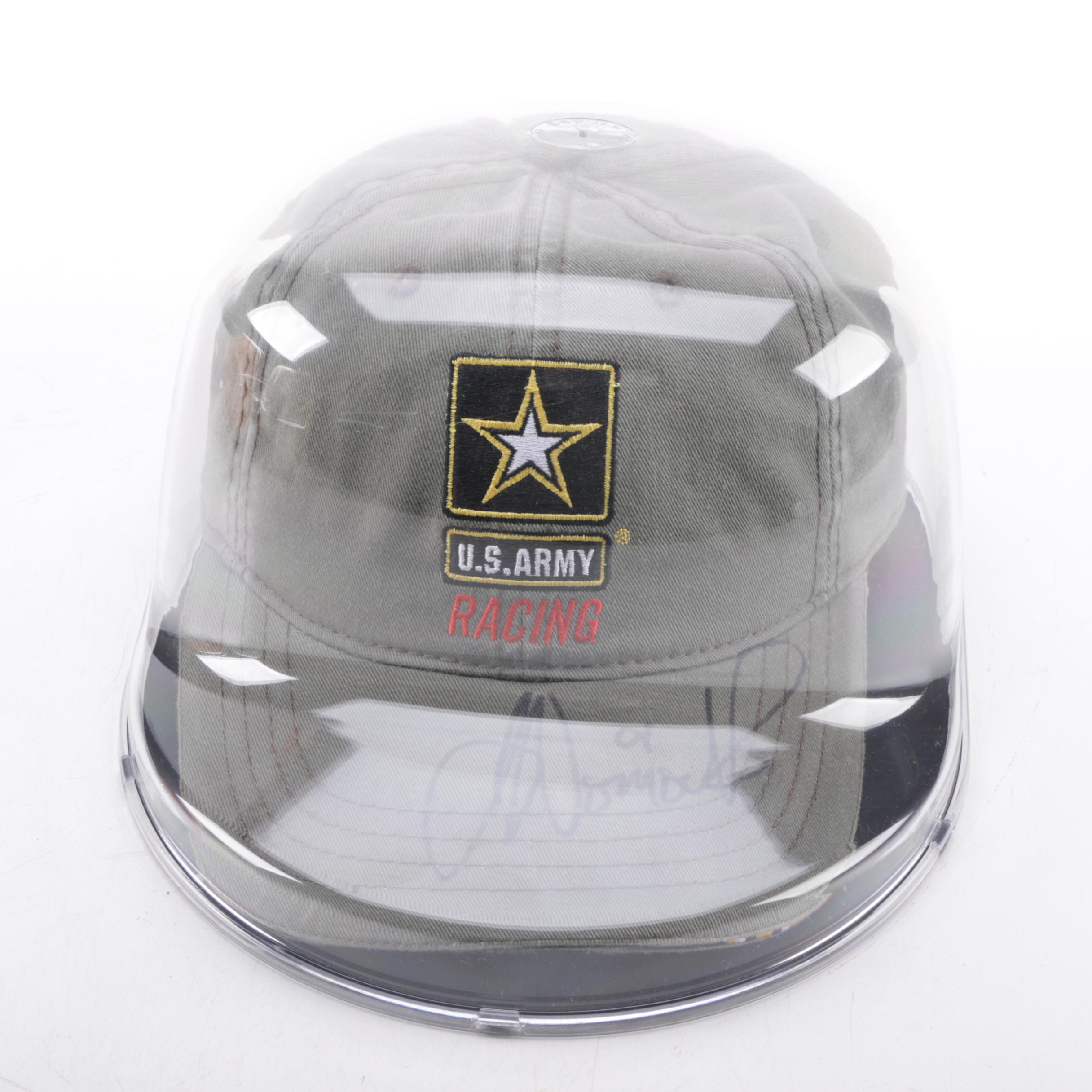 Autographed Joe Nemechek and Kevin Harvick Baseball Caps and Others