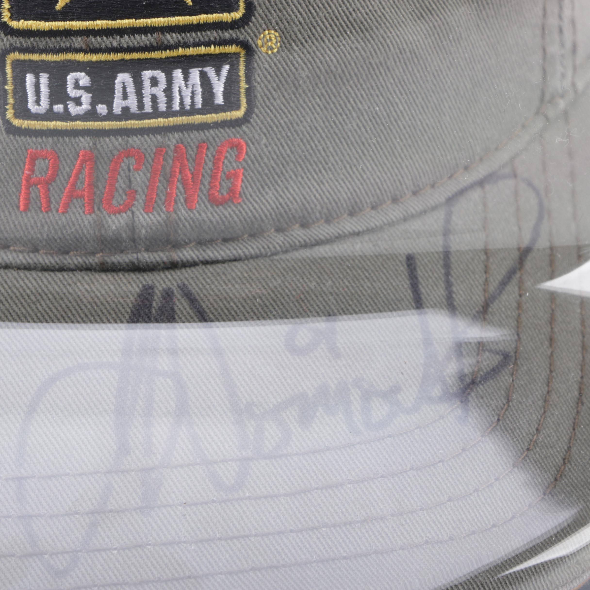 Autographed Joe Nemechek and Kevin Harvick Baseball Caps and Others