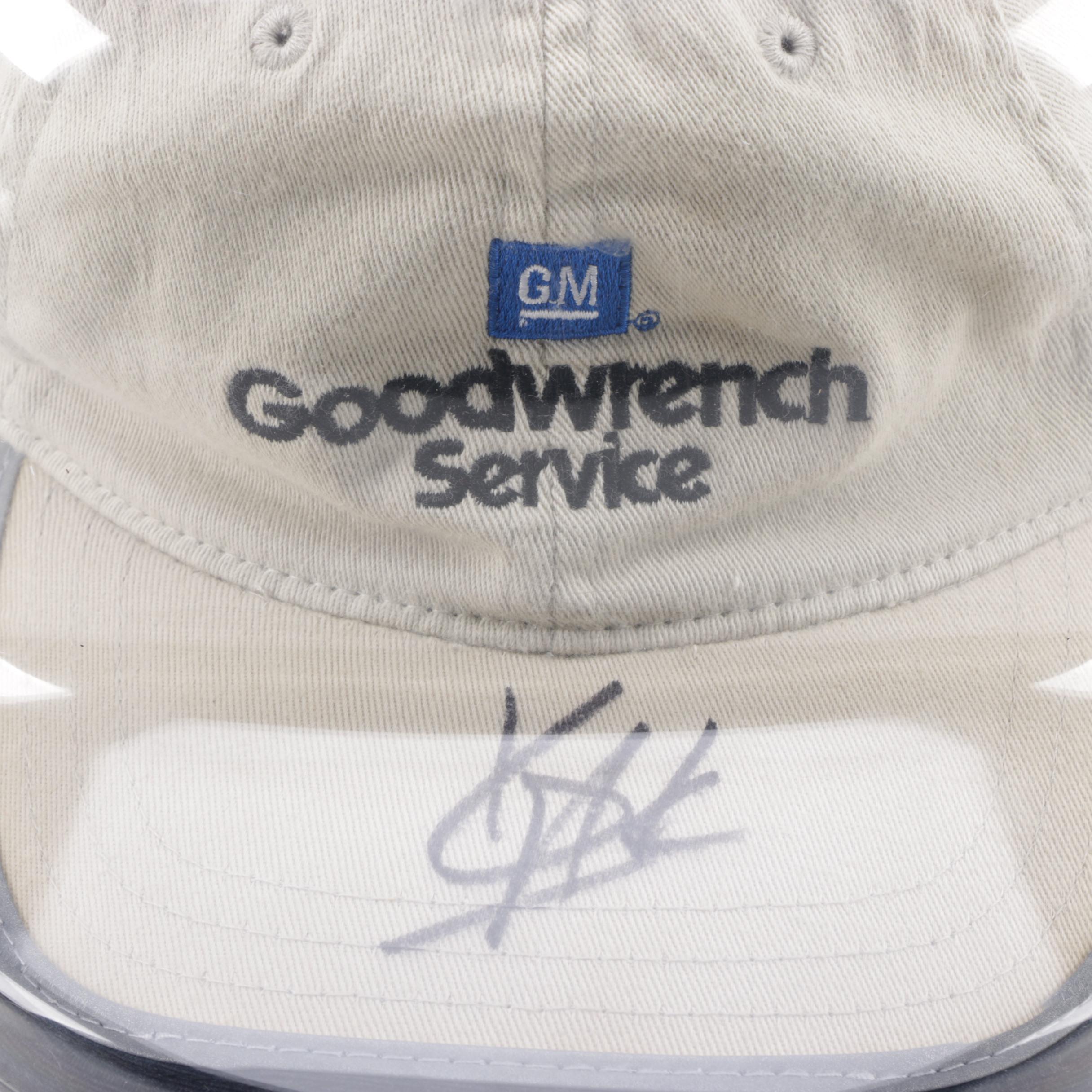 Autographed Joe Nemechek and Kevin Harvick Baseball Caps and Others