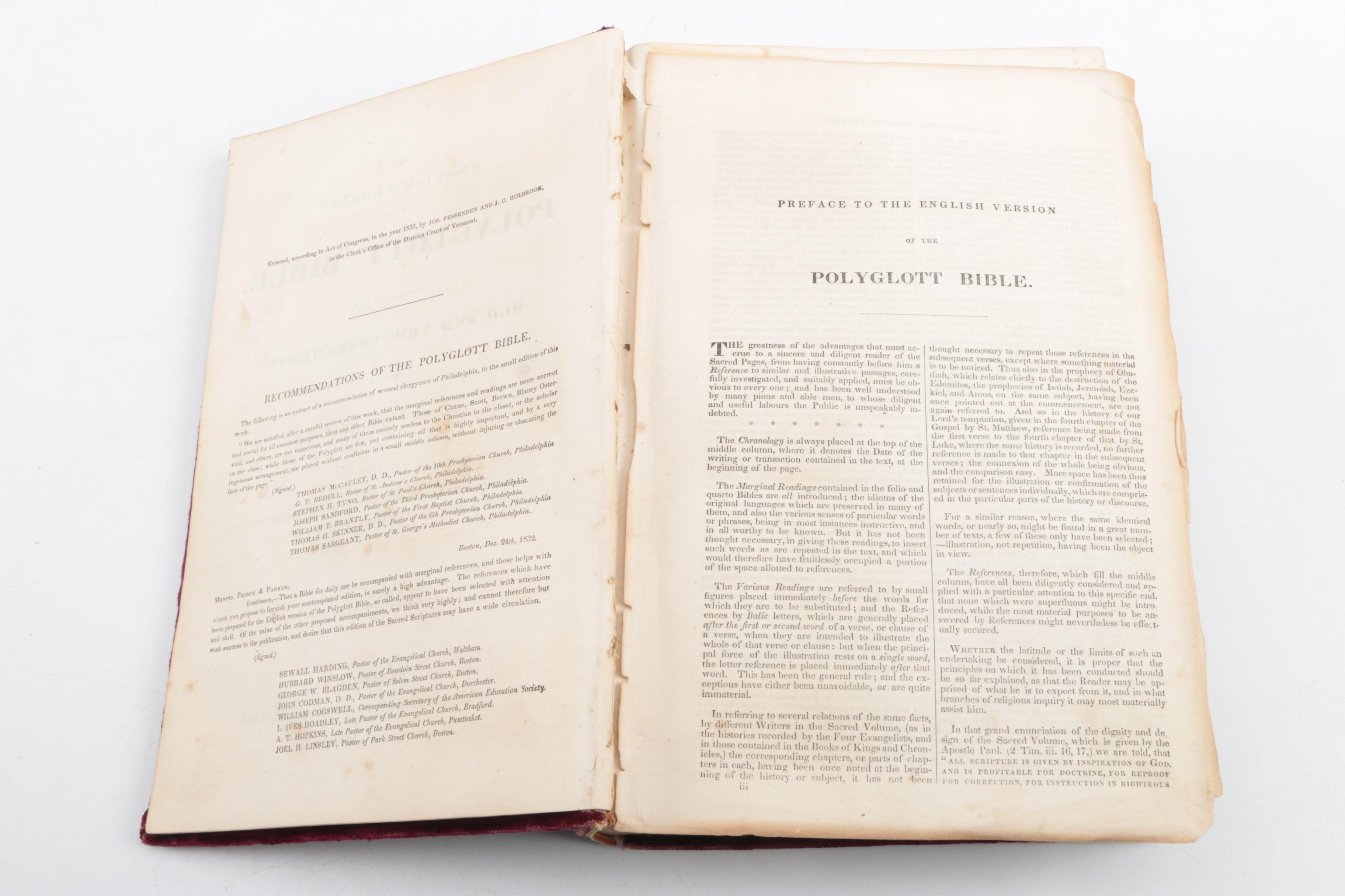 1844 "Polyglott Bible"