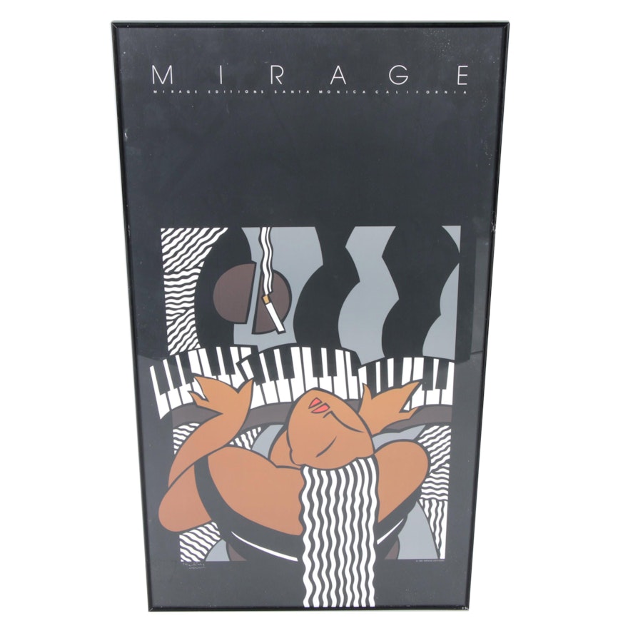 Art Deco Inspired Reproduction Print "Mirage"