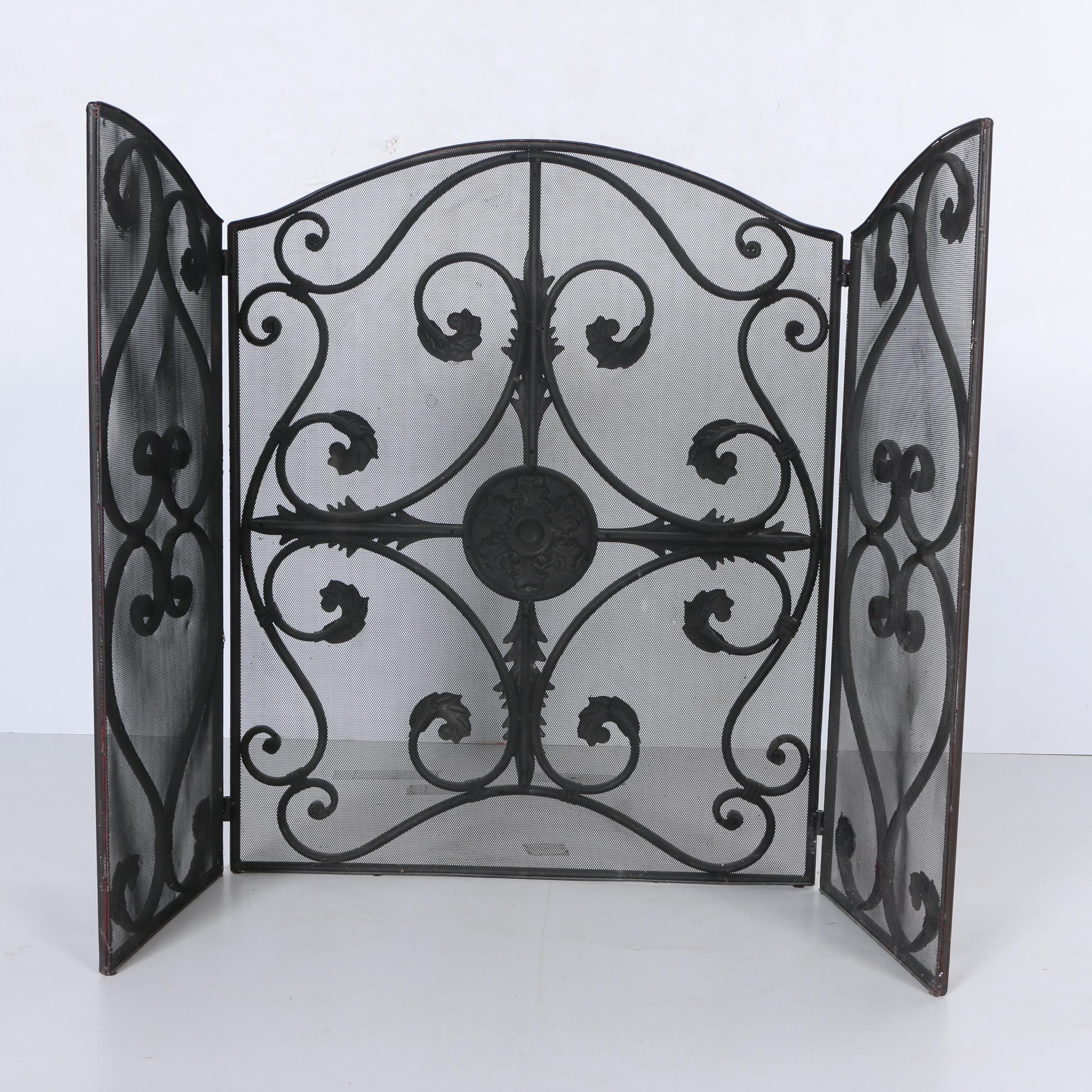 Metal Fireplace Screen