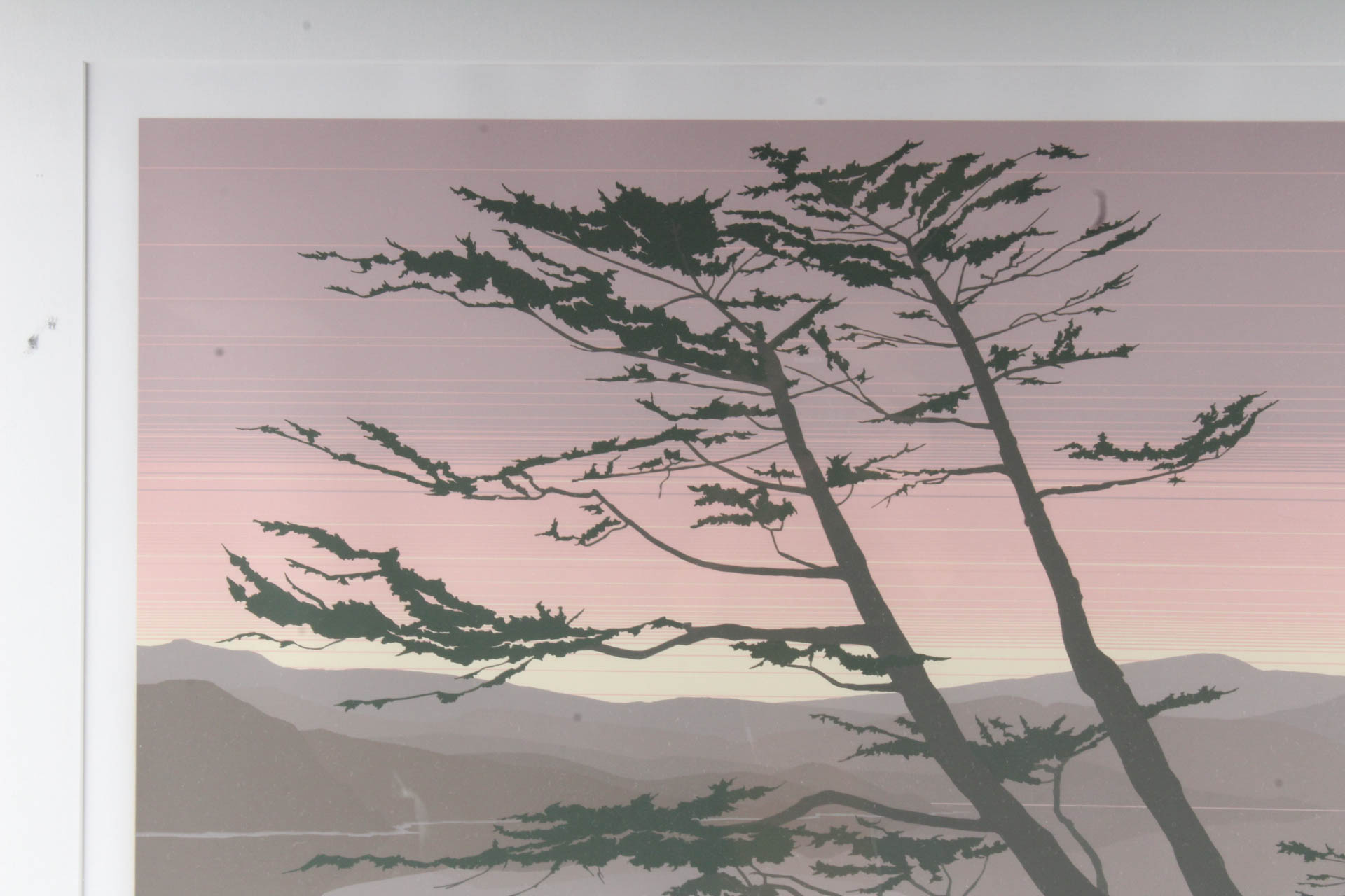 Jerry Schurr Artist Proof Serigraph on Paper "Carmel Cypress"