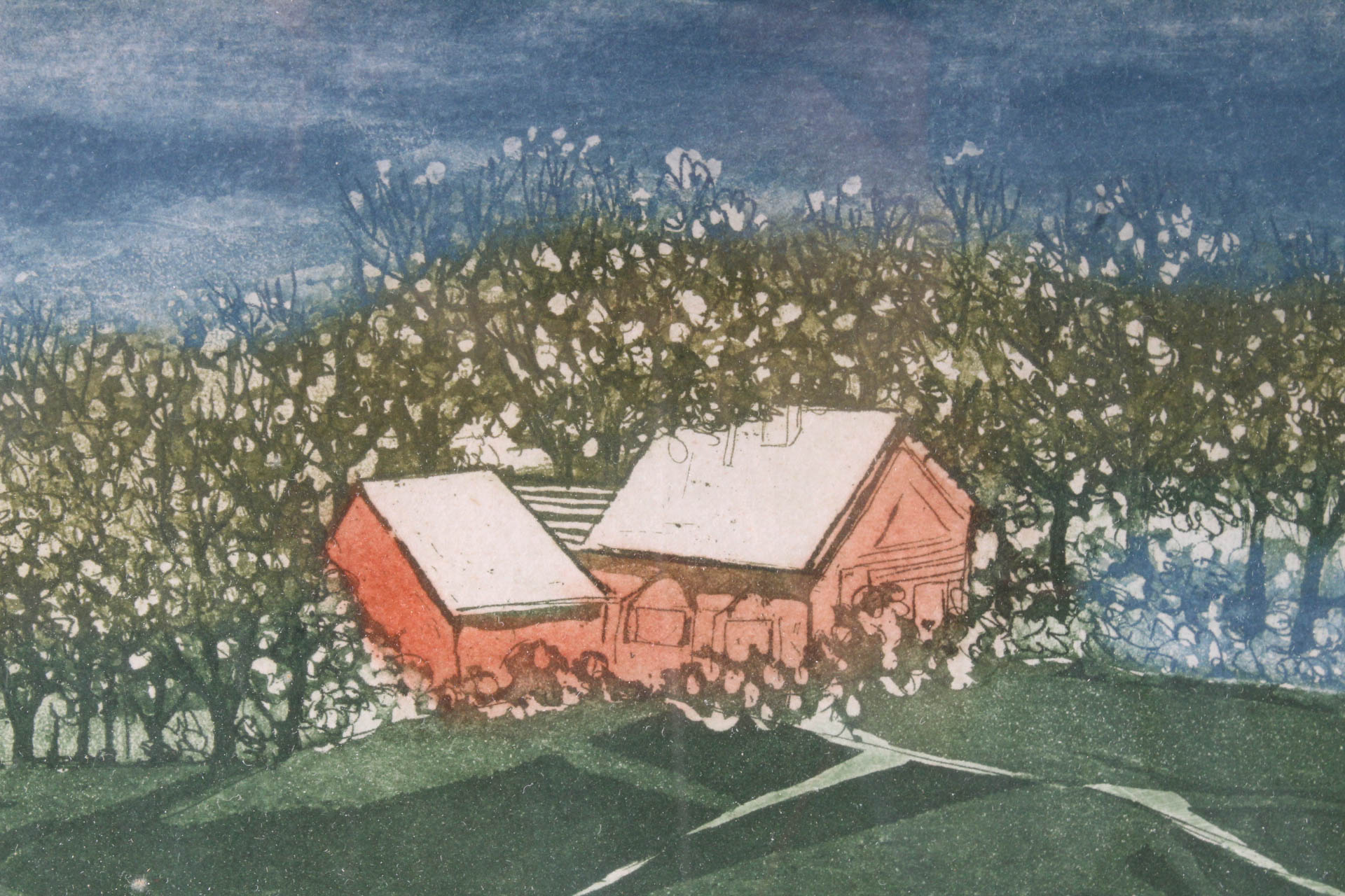 Russa Graeme Limited Edition Etching "Flower Farm II"