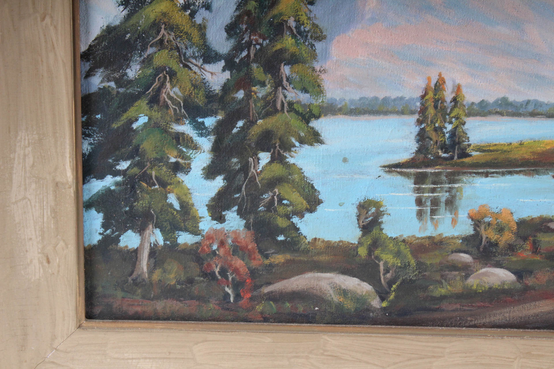 Oil on Canvas Mountain Landscape