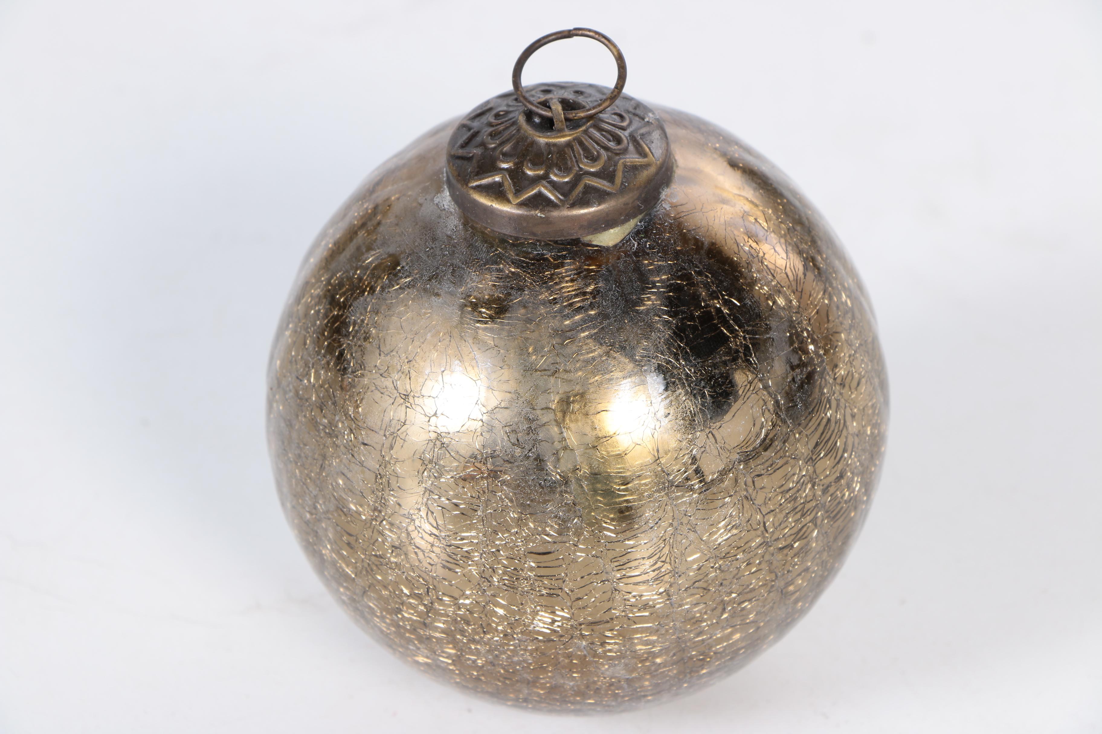 Pair of Decorative Metal Vase with Ornaments