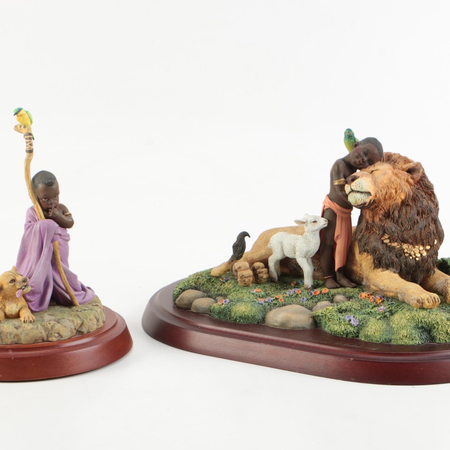Thomas Blackshear "The Heirs", and "A Child Shall Lead Them" Figurines