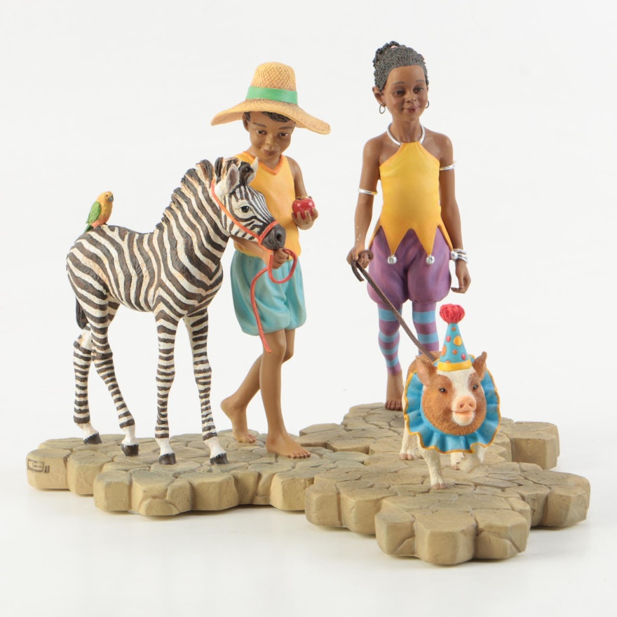 Thomas Blackshear "Penny & Porkchop" and "Jack & Zack" Figurines
